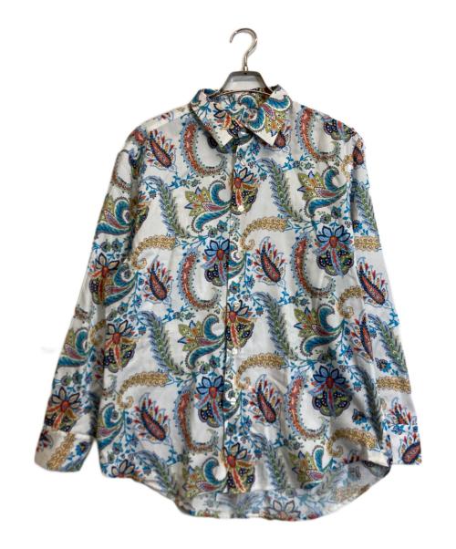 中古・古着通販】ETRO (エトロ) ペイズリ―柄シャツ ホワイト サイズ:45