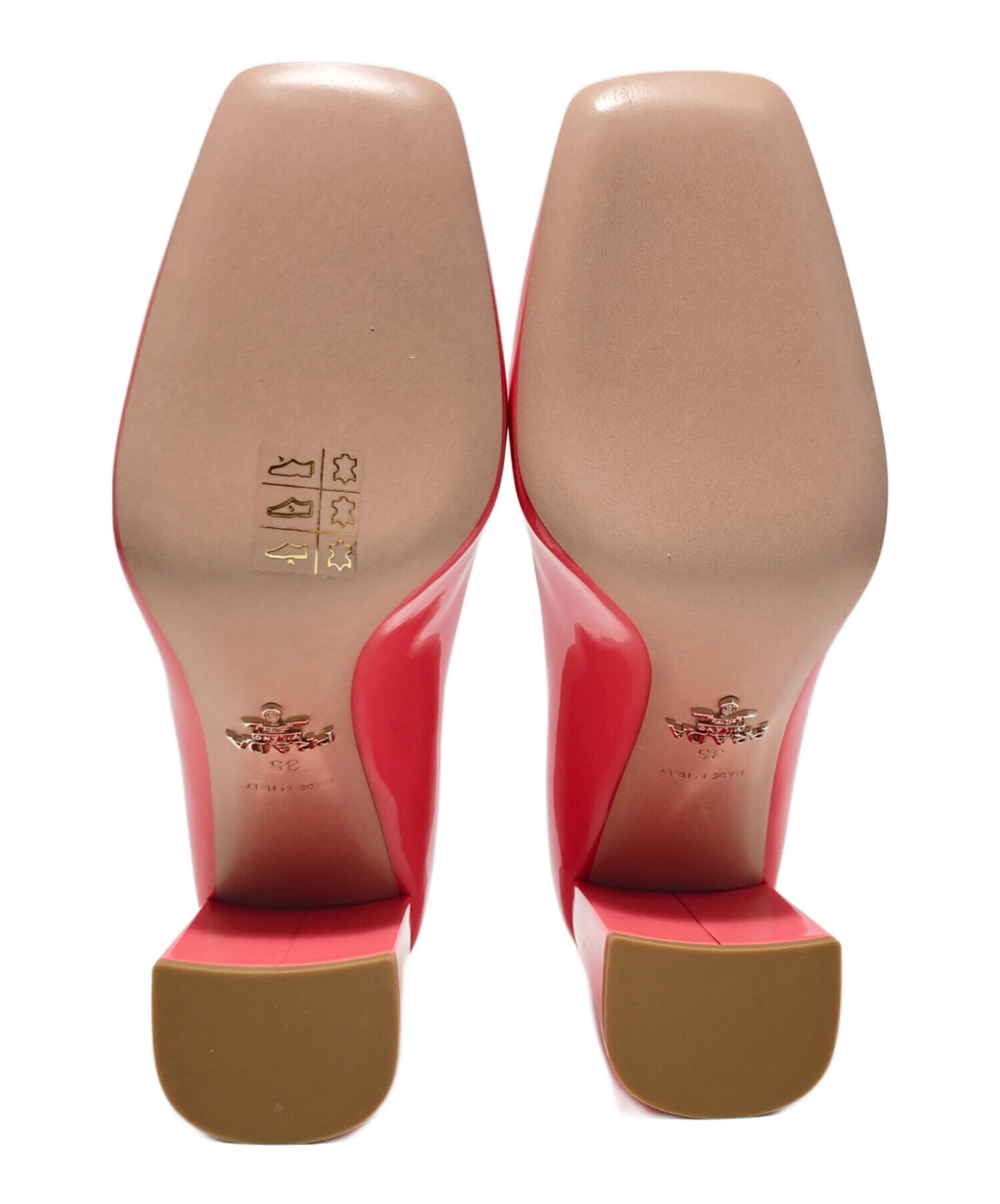 中古・古着通販】PRADA (プラダ) ヒールパンプス ショッキングピンク