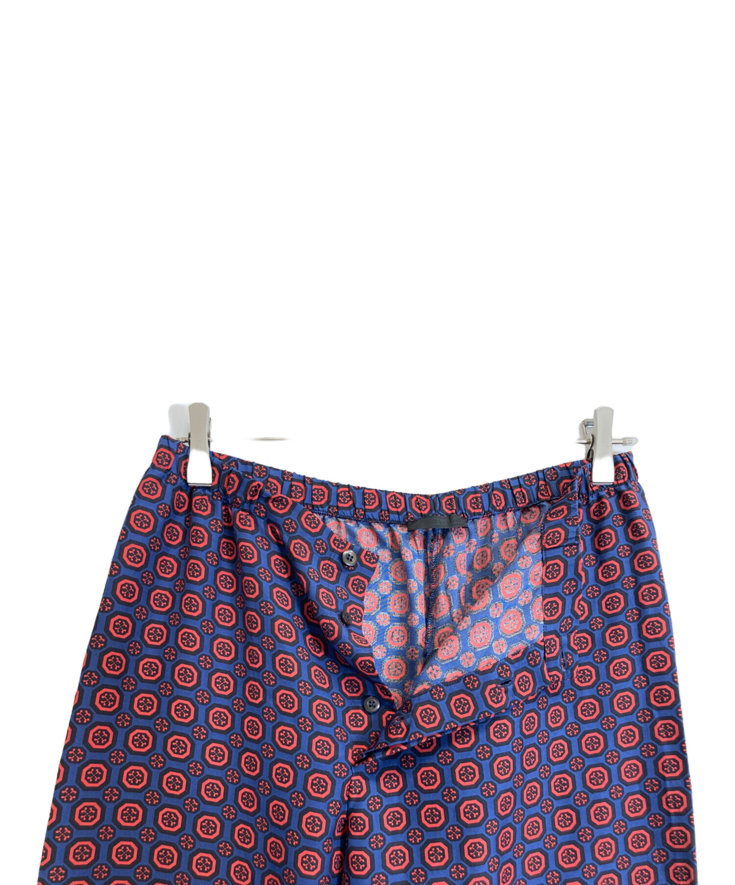 中古・古着通販】PRADA (プラダ) シルクパンツ ネイビー サイズ:S