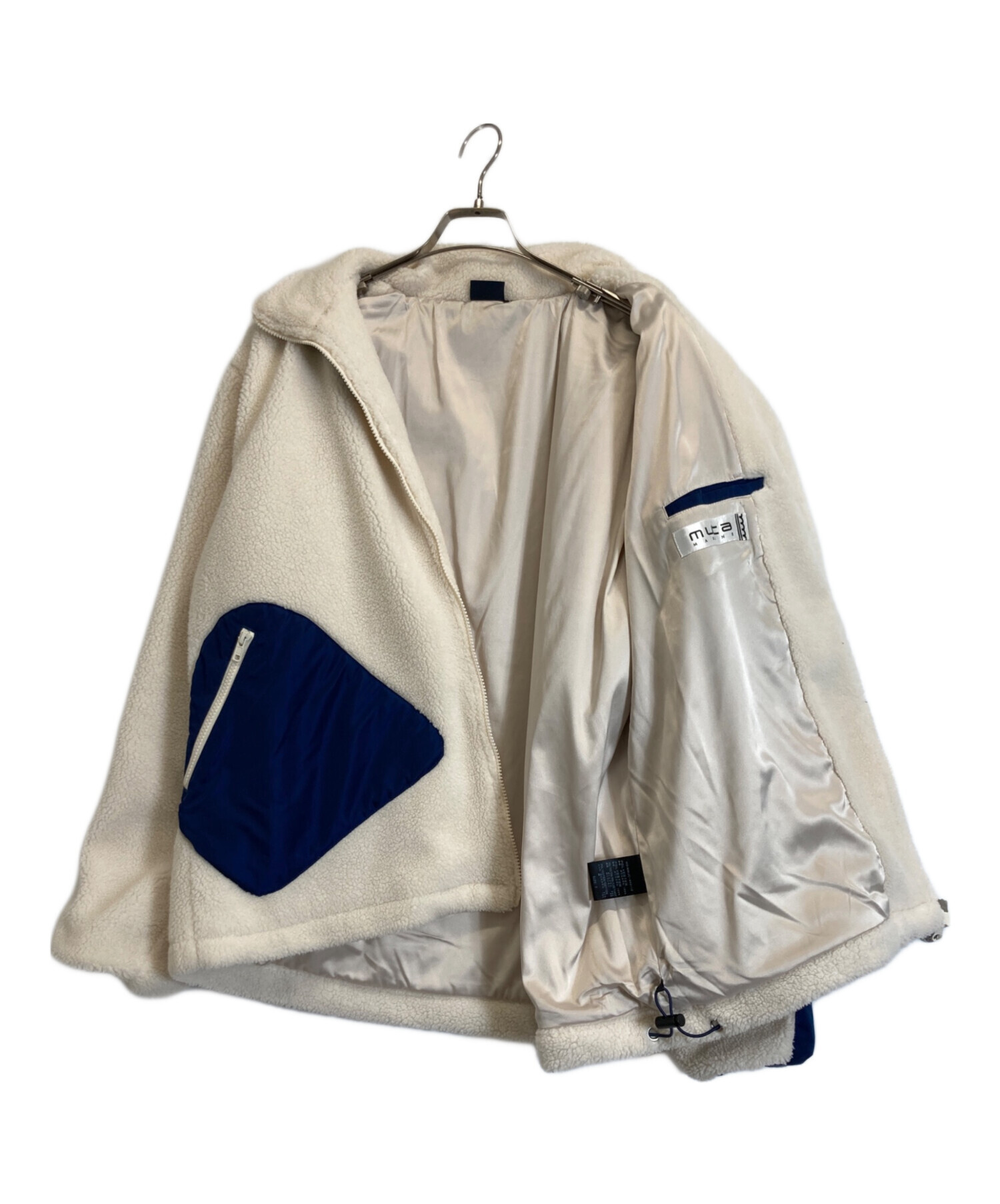 MUTA MARINE ホワイトジャケット サイズ8 中古・古着通販】muta MARINE (ムータマリン) フリースジャケット