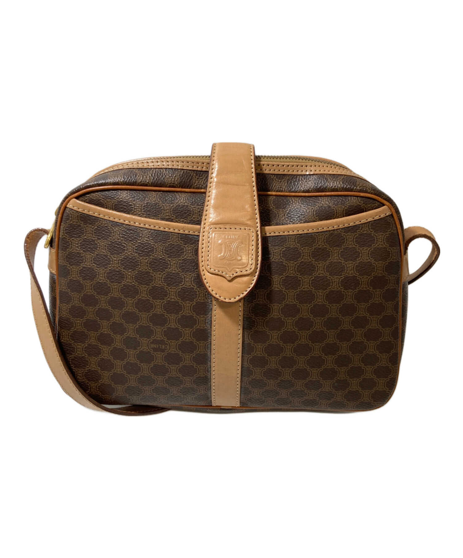 中古・古着通販】CELINE (セリーヌ) マカダム柄ショルダーバッグ