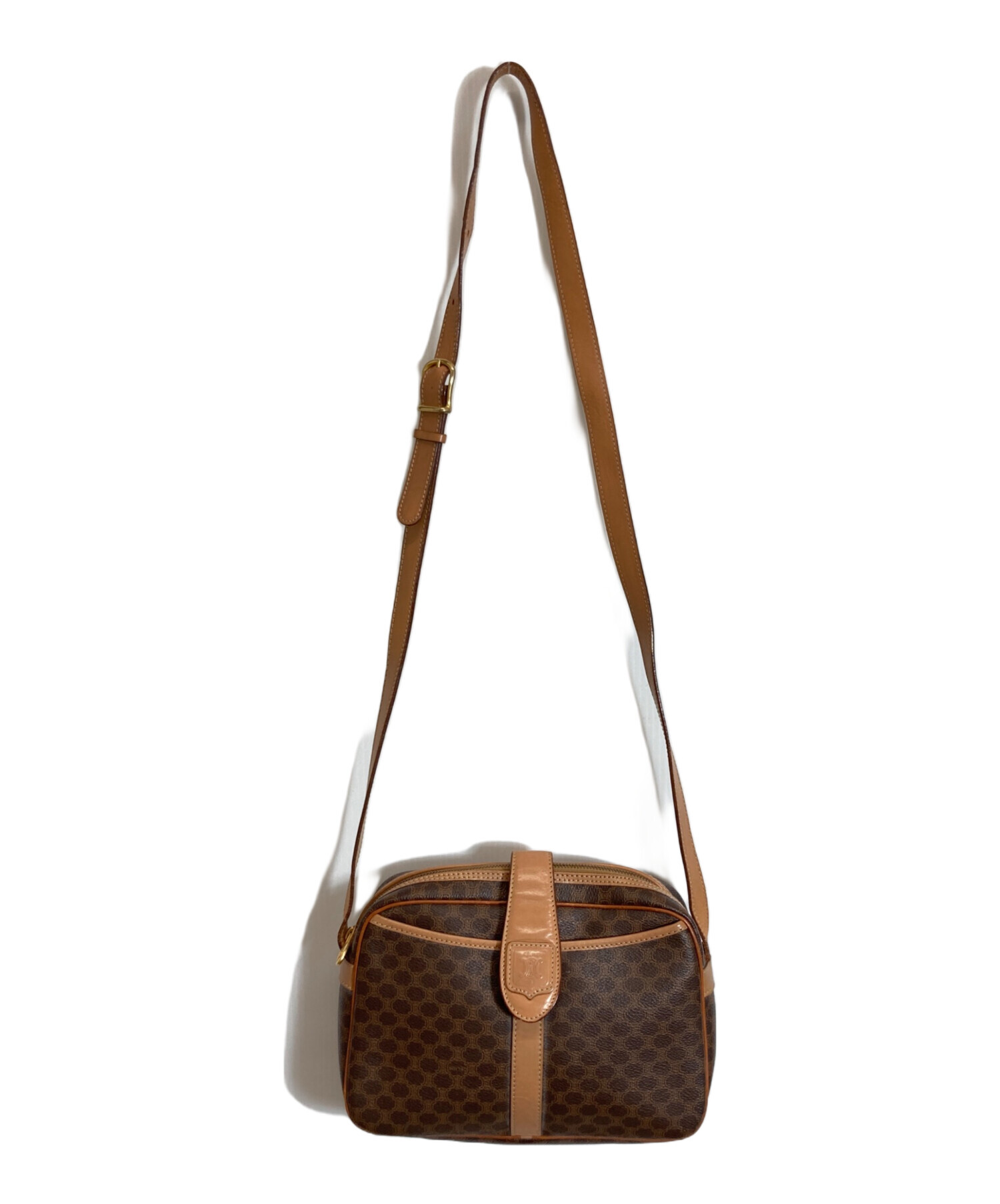 中古・古着通販】CELINE (セリーヌ) マカダム柄ショルダーバッグ