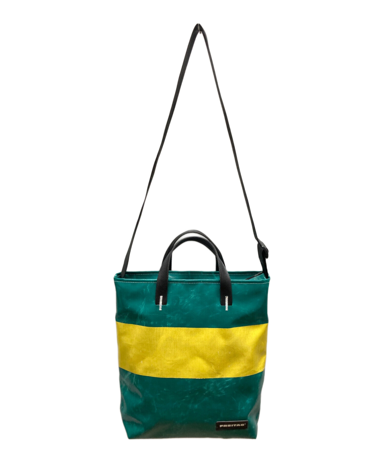 Freitag 2wayトートバック　紺色緑色 Freitag 2wayトートバック 紺色緑色 - メルカリ