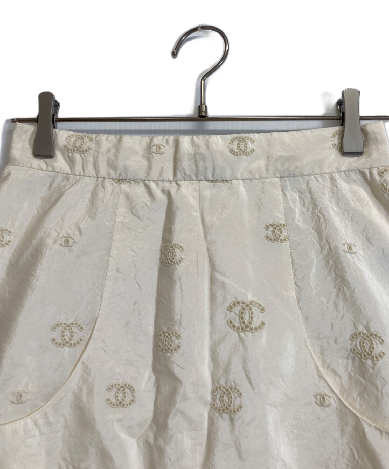 中古・古着通販】CHANEL (シャネル) ココマークデザインシルクスカート