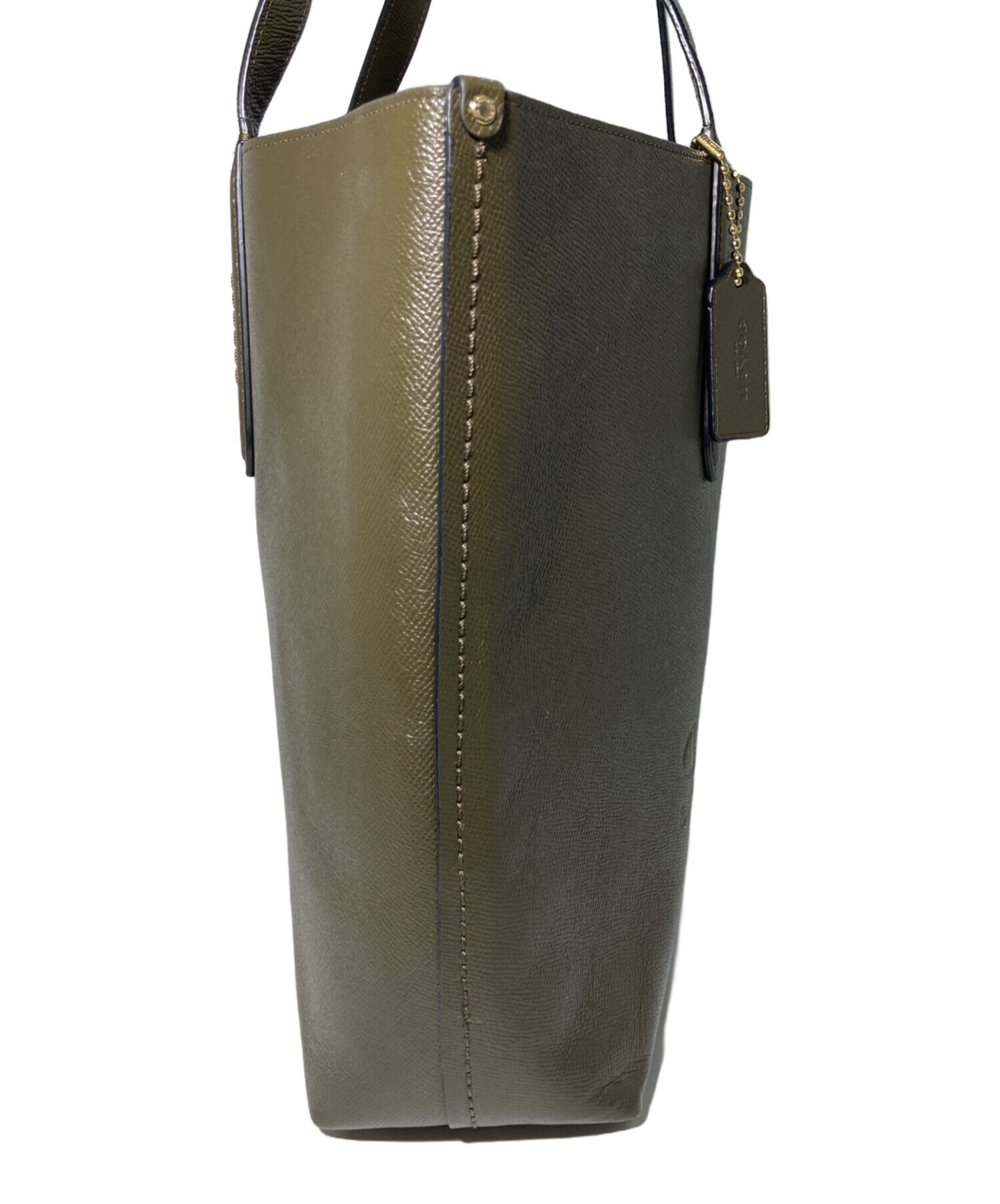 中古・古着通販】COACH (コーチ) トートバッグ オリーブ｜ブランド