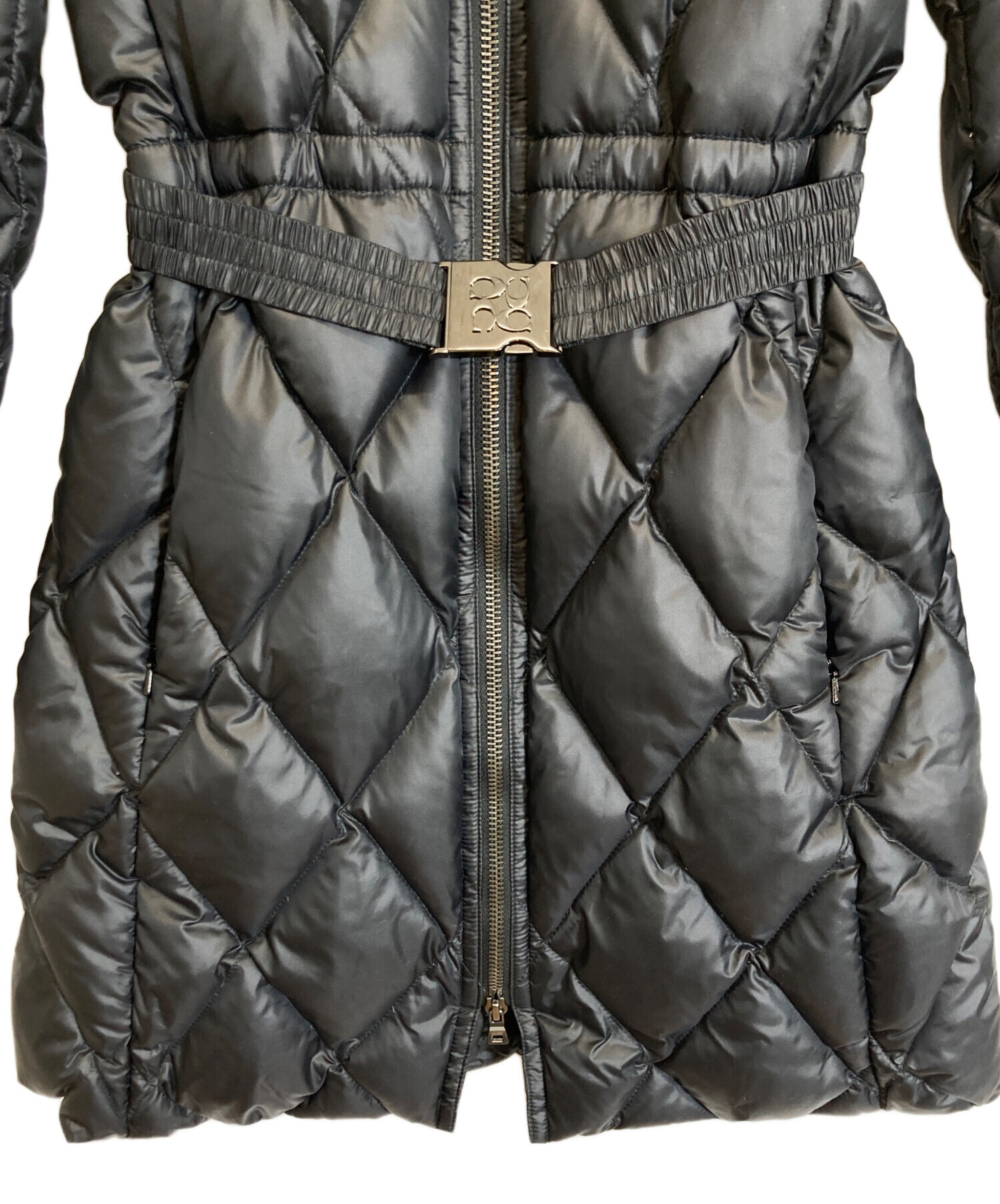 中古・古着通販】COACH (コーチ) ラクーンファー付ベルテッドダウン