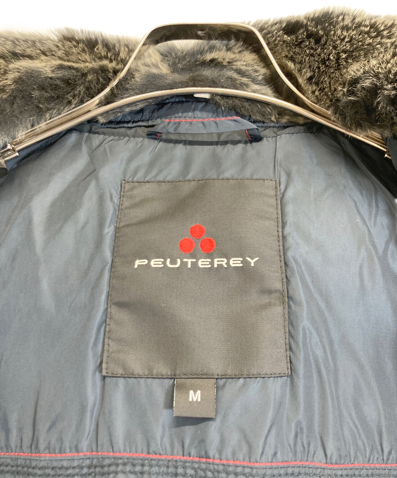 中古・古着通販】PEUTEREY (ピューテリー) ダウンジャケット ネイビー