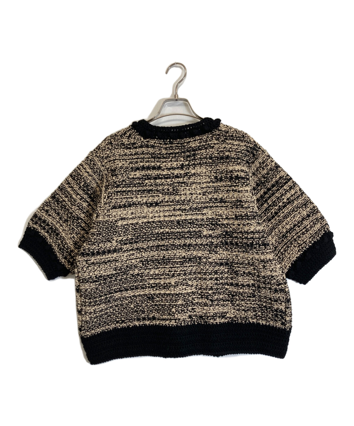 中古・古着通販】CLANE (クラネ) DOT LINE HALF SLEEVE KNIT CARDIGAN