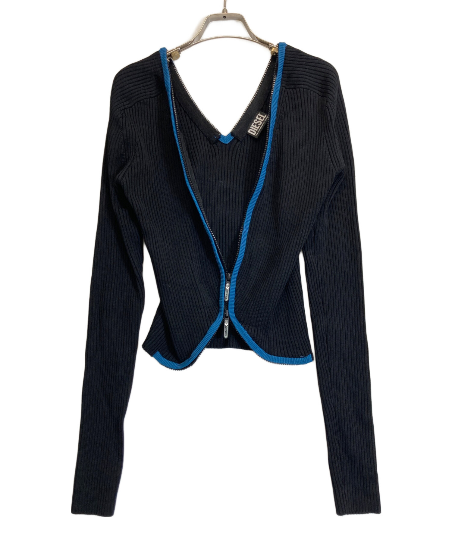 DIESEL ディーゼル モノグラム カーディガン ダブルジップ 未使用品♡ 美品 DIESEL ディーゼル モノグラム カーディガン ダブルジップ