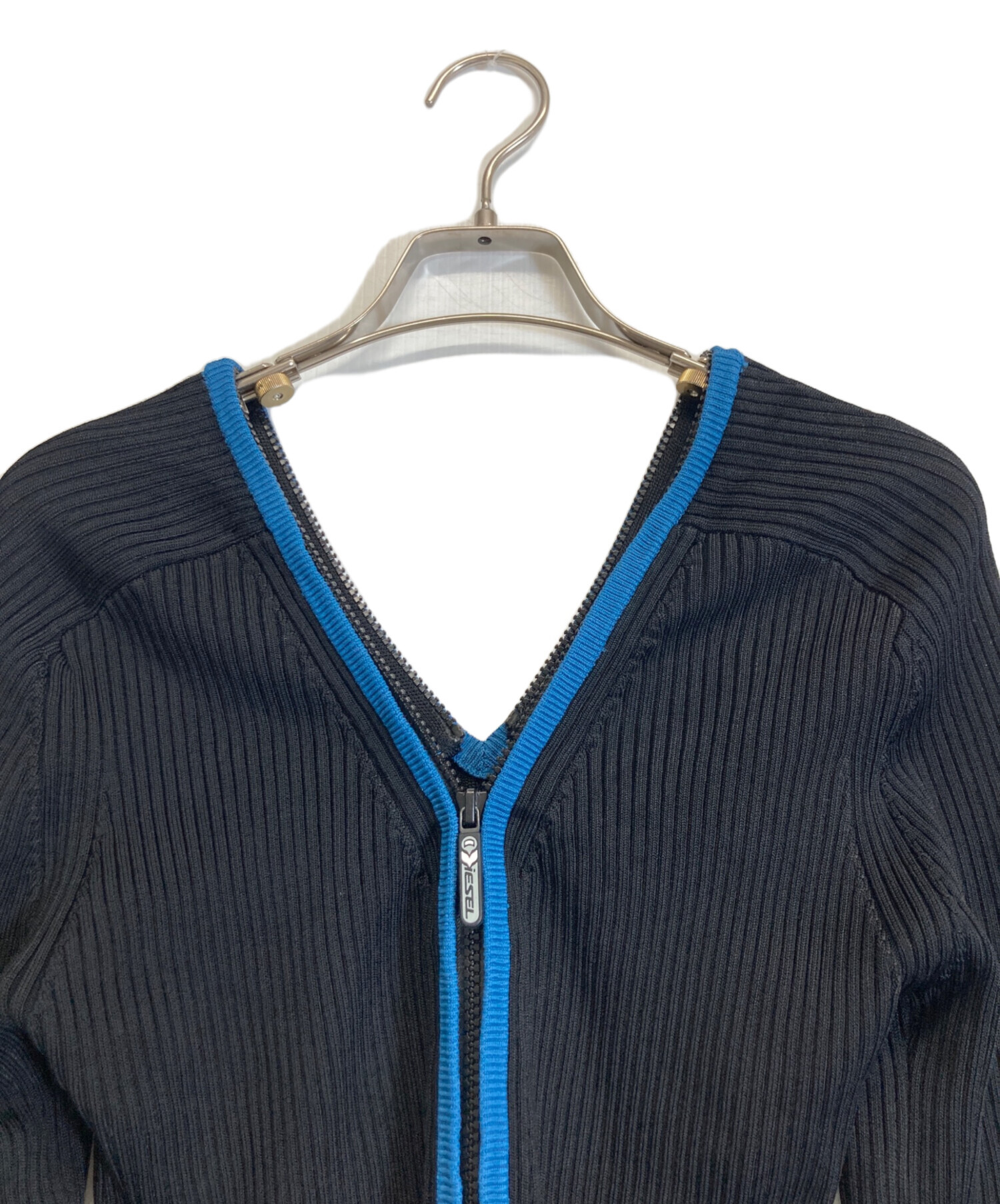 中古・古着通販】DIESEL (ディーゼル) ダブルジップニットカーディガン