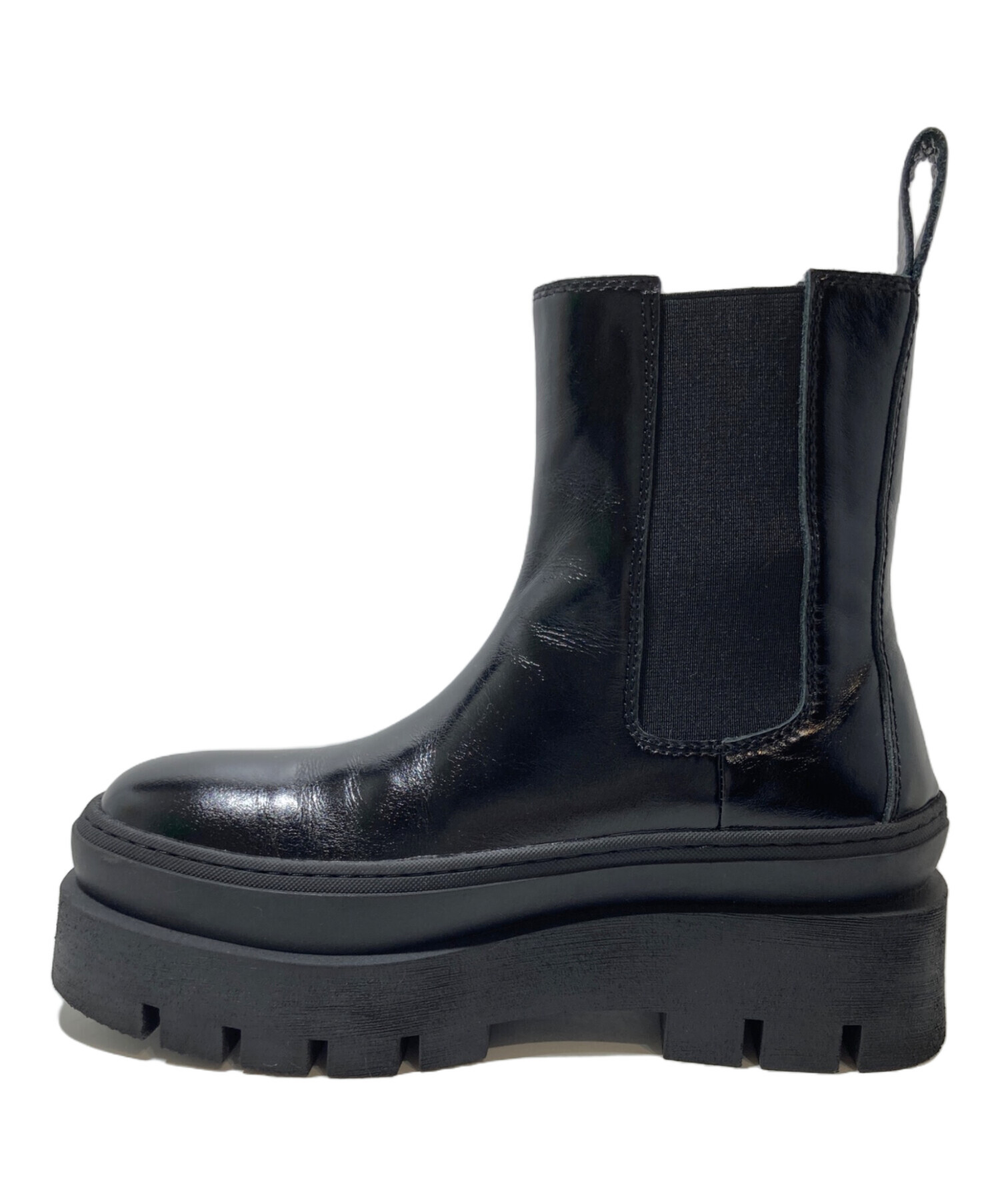 中古・古着通販】MANA (マナ) サイドゴアブーツ ブラック サイズ:40