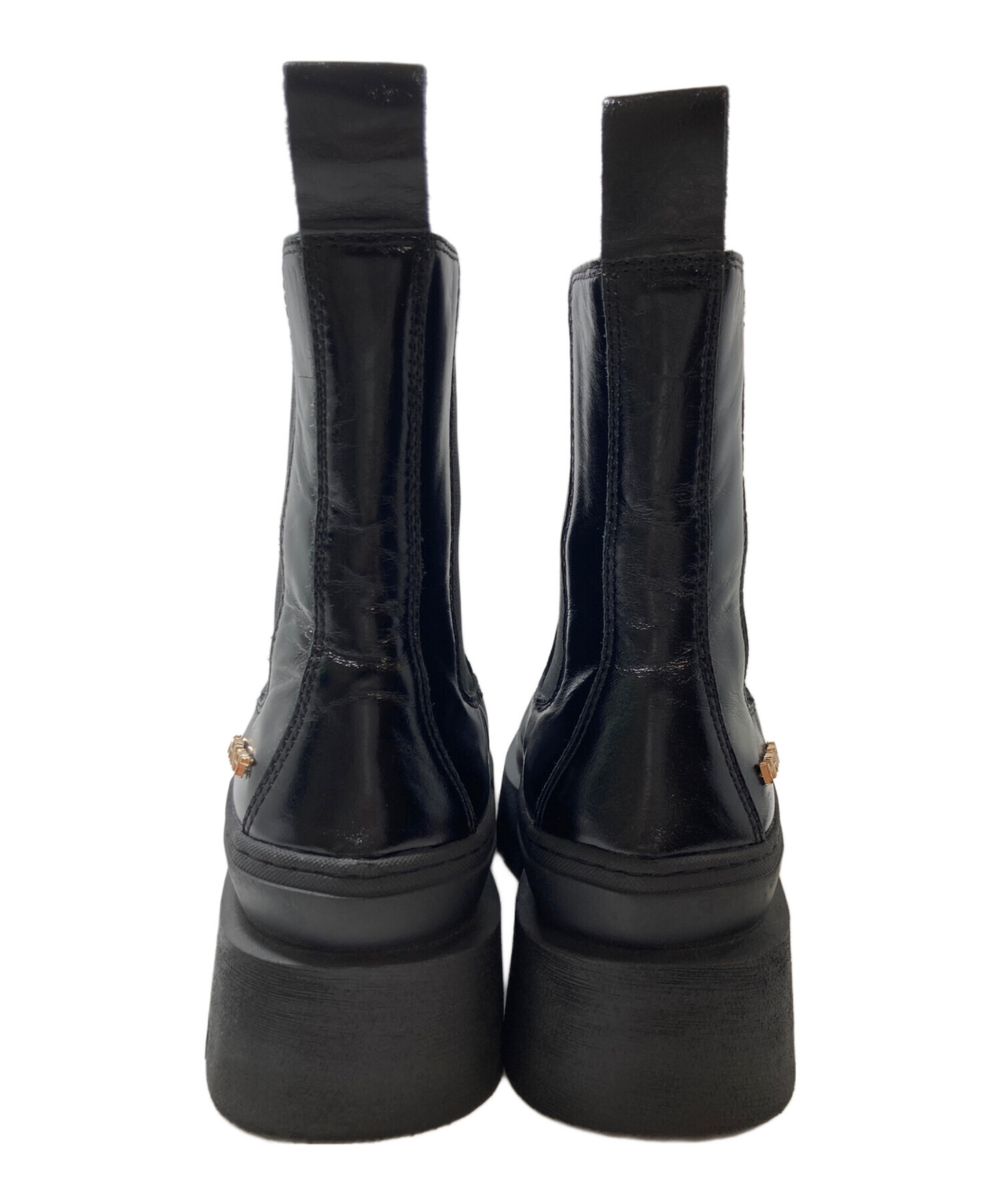 MANA サイドゴアブーツ 中古・古着通販】MANA (マナ) サイドゴアブーツ ブラック サイズ:40