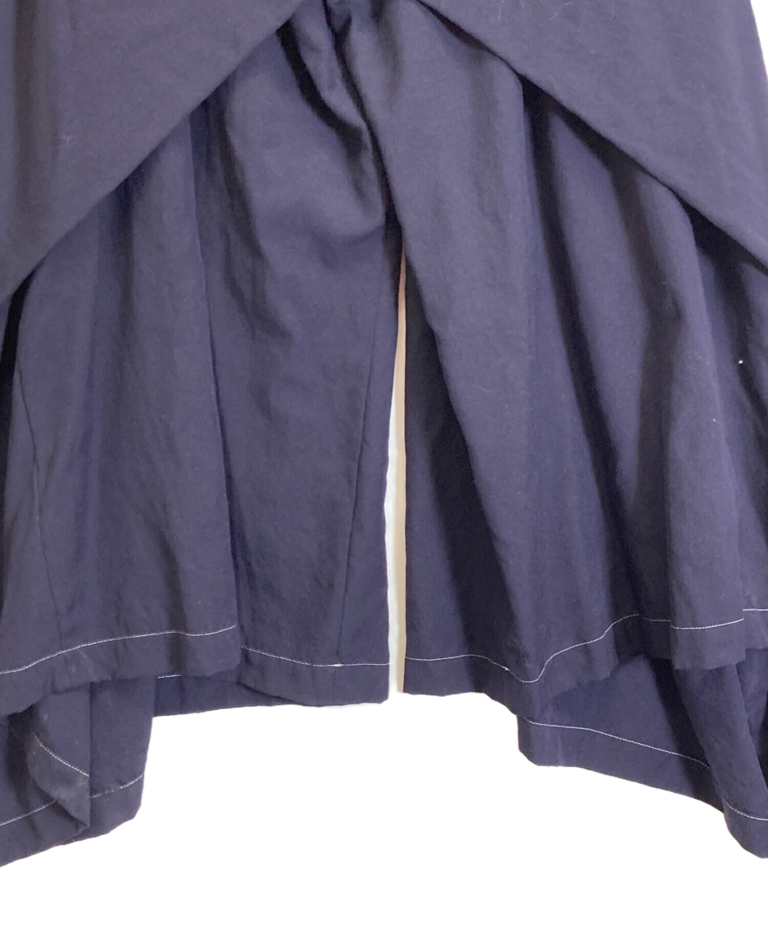 中古・古着通販】Y's (ワイズ) 変形パンツ ネイビー サイズ:3