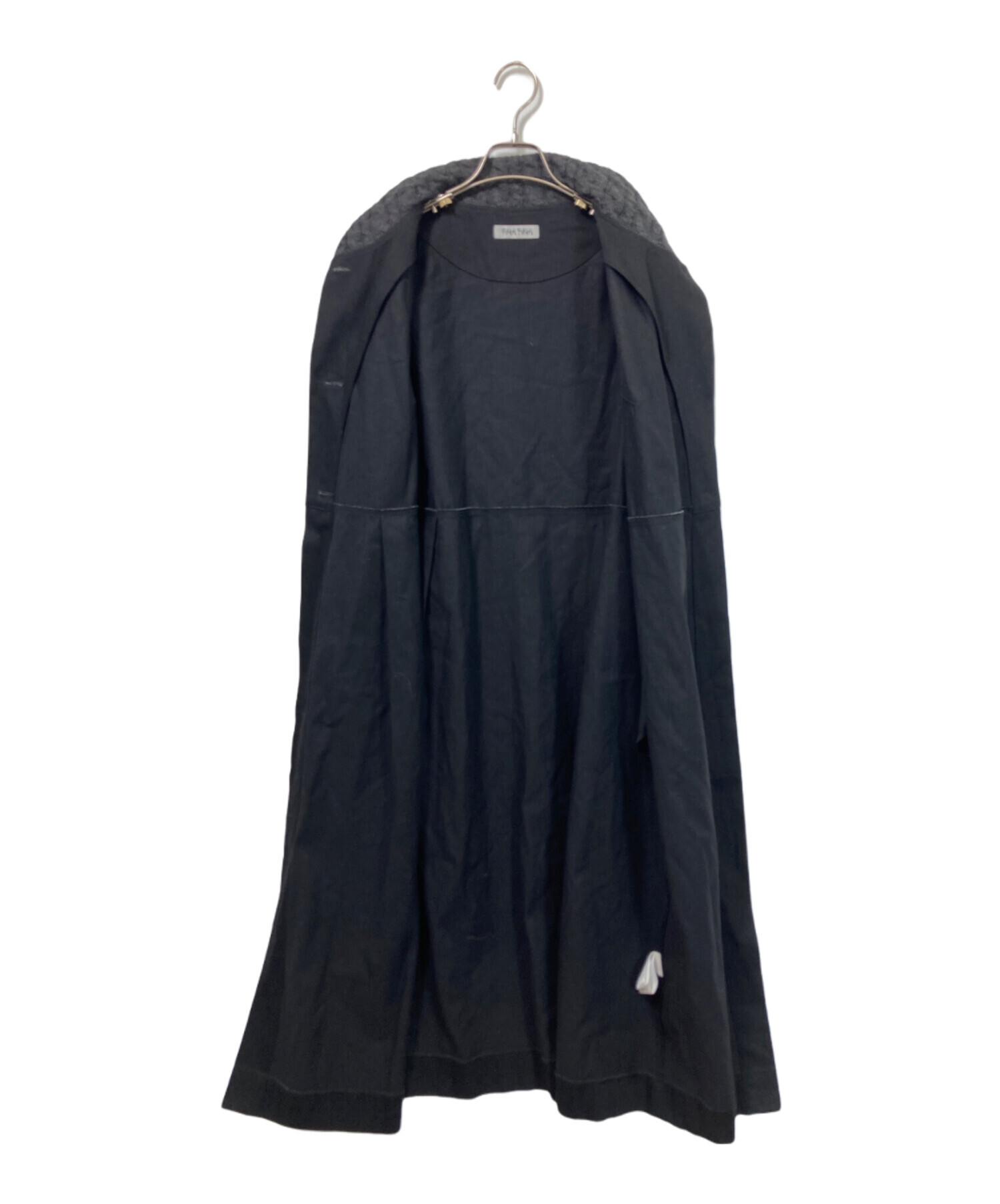 中古・古着通販】FUGA FUGA (フーガフーガ) ニット切替コート ブラック