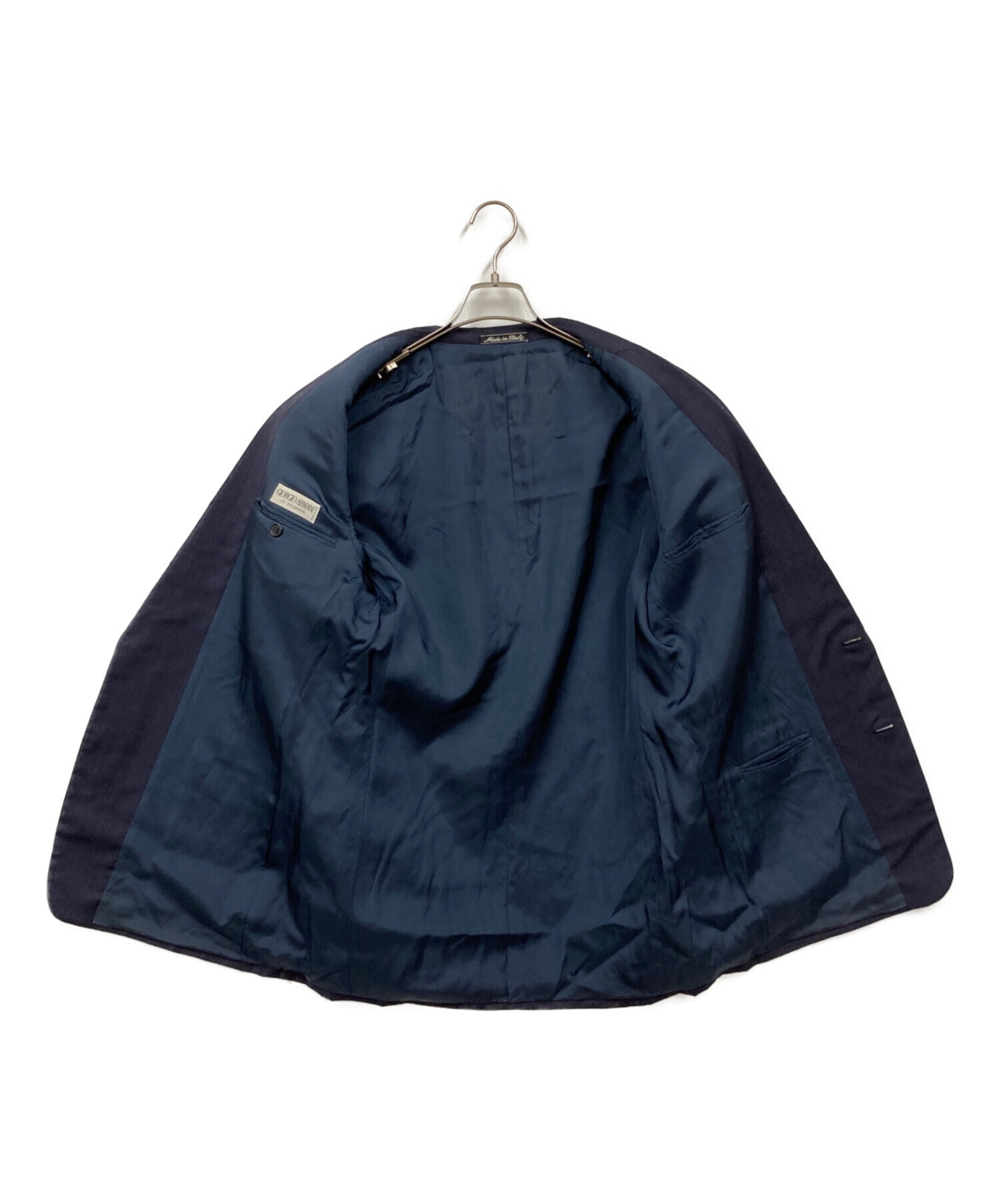 FW24 Giorgio Armani ネイビー テーラードジャケット 中古・古着通販】GIORGIO ARMANI (ジョルジオアルマーニ) テーラード