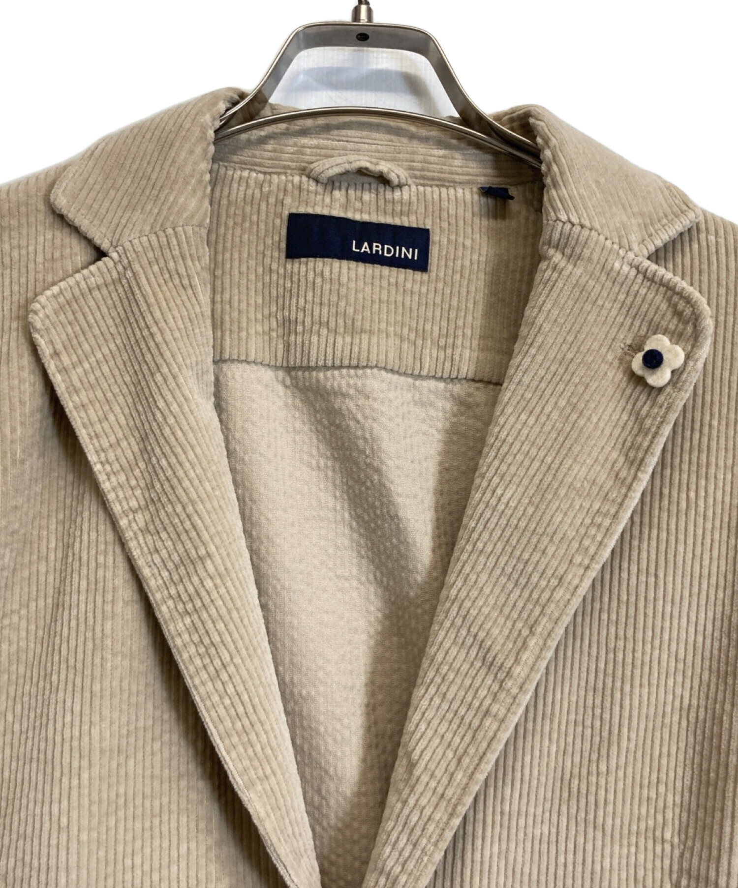 N*T様 LARDINI ブラウン コーデュロイ テーラードジャケット　Mサイズ 中古・古着通販】LARDINI (ラルディーニ) コーデュロイジャケット