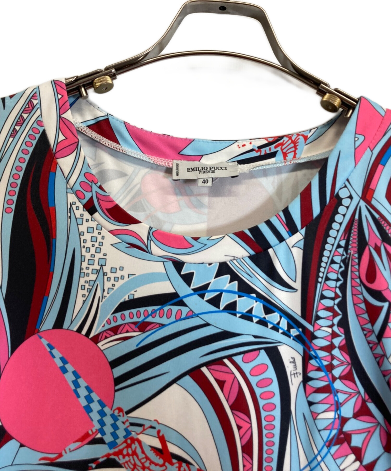 中古・古着通販】Emilio Pucci (エミリオ プッチ) シルクワンピース