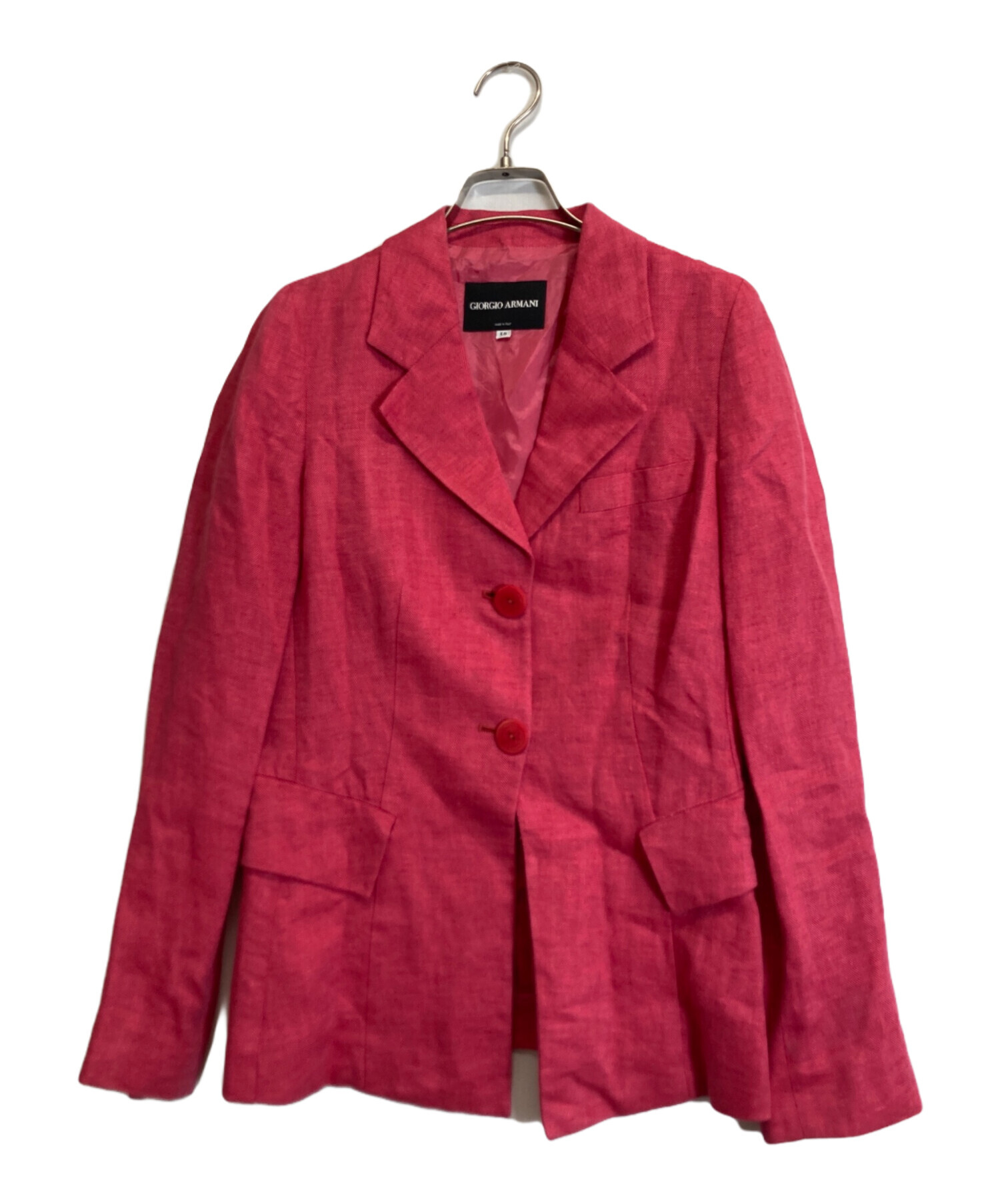 GIORGIO ARMANI ジョルジオアルマーニ カジュアルジャケット レディース 【古着】【中古】 中古・古着通販】GIORGIO ARMANI (ジョルジョアルマーニ) リネン