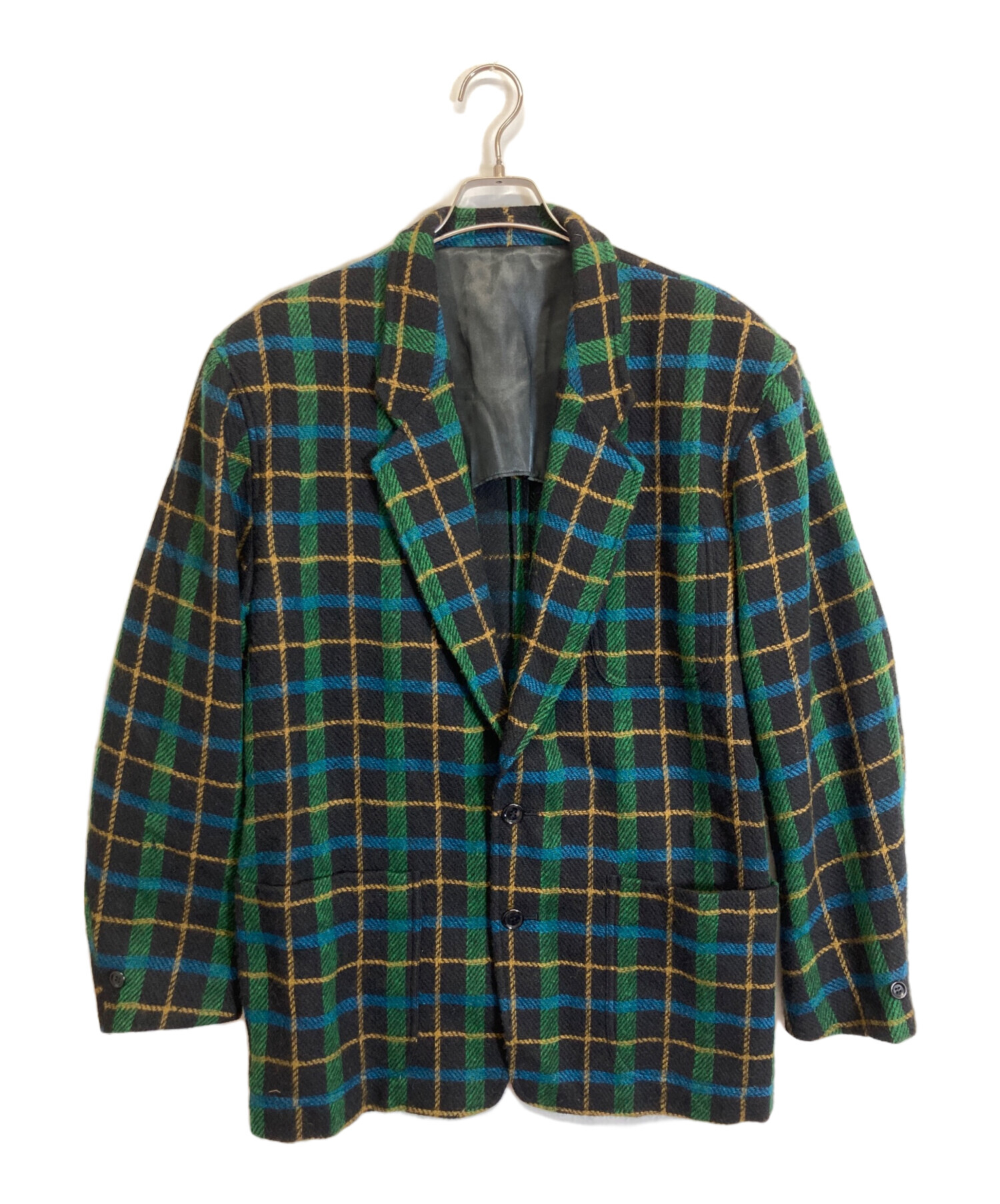 KENZO ケンゾー テーラードジャケット メンズ 【古着】【中古】 中古・古着通販】KENZO (ケンゾー) テーラードジャケット グリーン