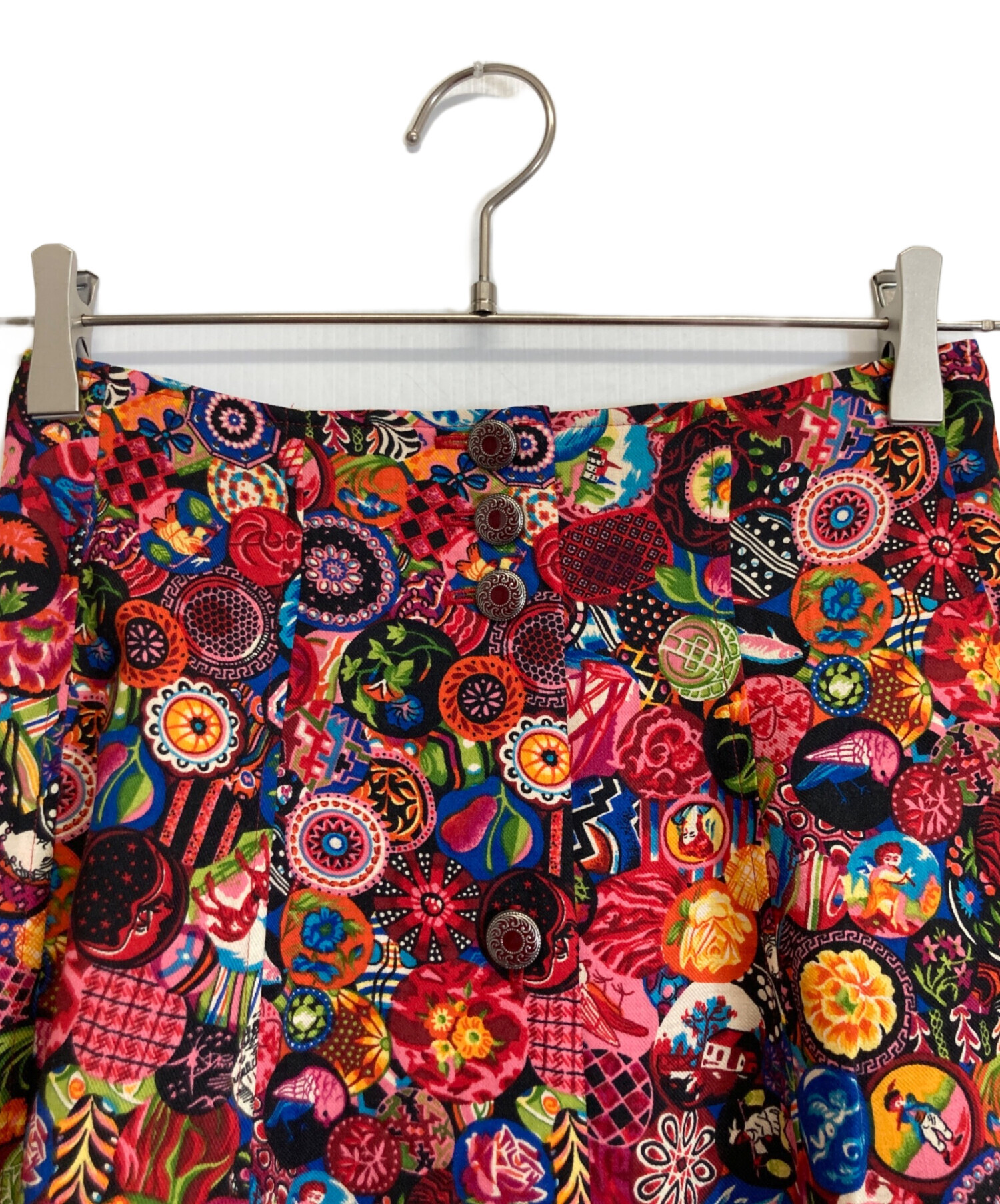 中古・古着通販】KENZO (ケンゾー) 総柄スカート レッド サイズ:2M