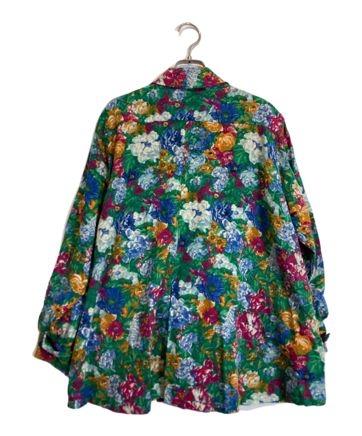 中古・古着通販】KENZO (ケンゾー) 総柄シャツ グリーン サイズ:M