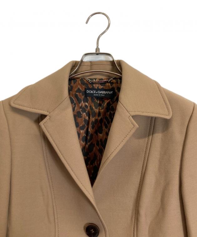 新品未使用Dolce & Gabbana ベージュ テーラードジャケット 中古・古着通販】DOLCE & GABBANA (ドルチェ＆ガッバーナ) ジャケット