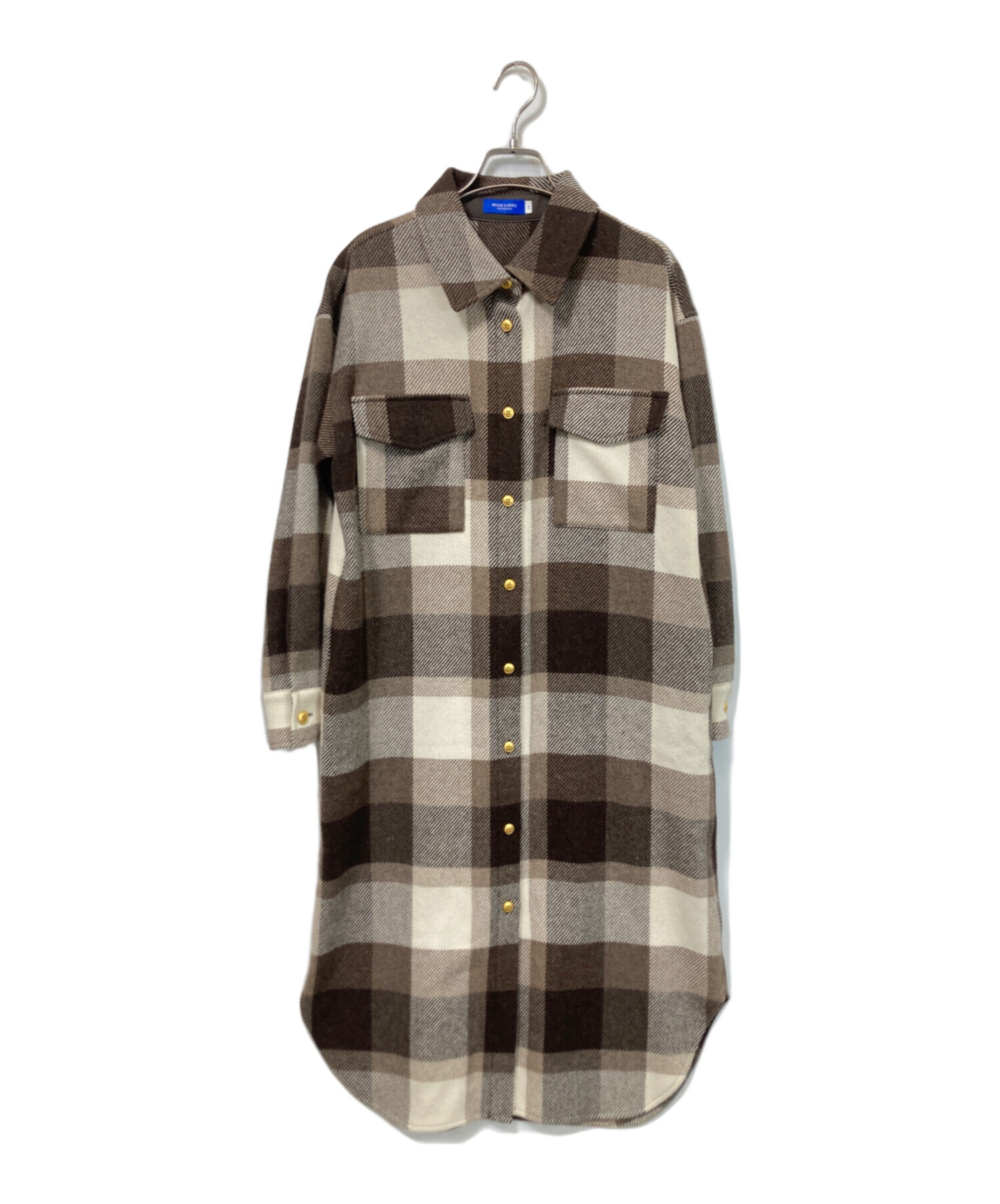 ブルーレーベルクレストブリッジ　チェック柄 シャツワンピース新品未使用タグ付き BLUE LABEL CRESTBRIDGE（ブルーレーベルクレストブリッジ）の