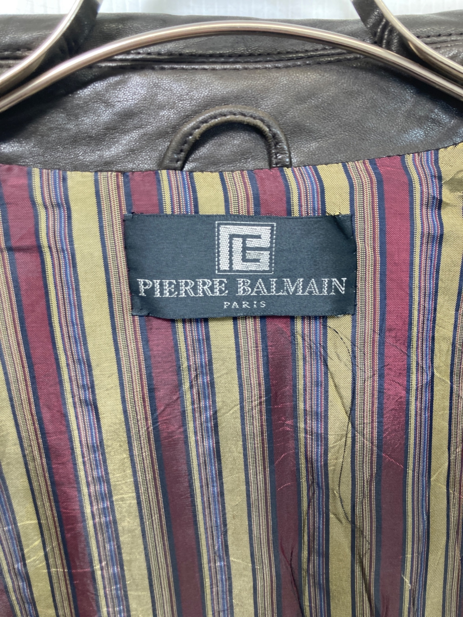 中古・古着通販】PIERRE BALMAIN (ピエール バルマン) レザー