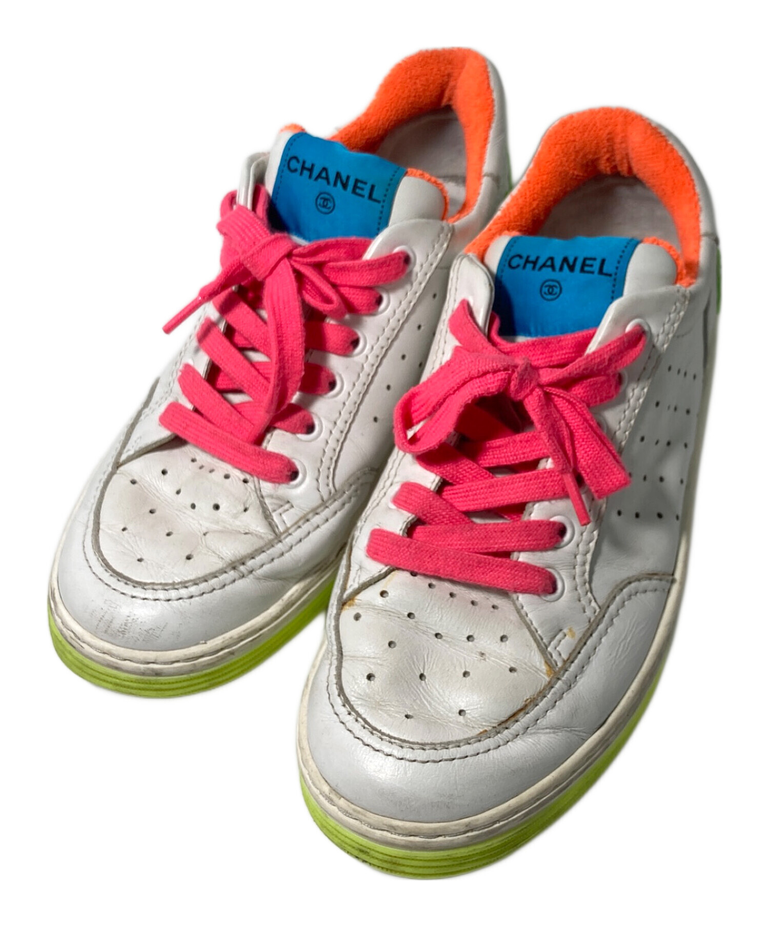 中古・古着通販】CHANEL (シャネル) スニーカー ホワイト サイズ:38