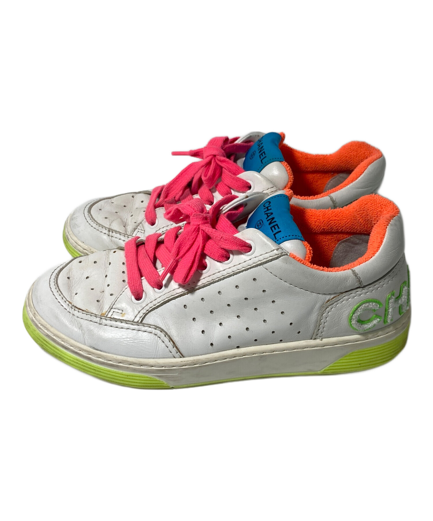 中古・古着通販】CHANEL (シャネル) スニーカー ホワイト サイズ:38