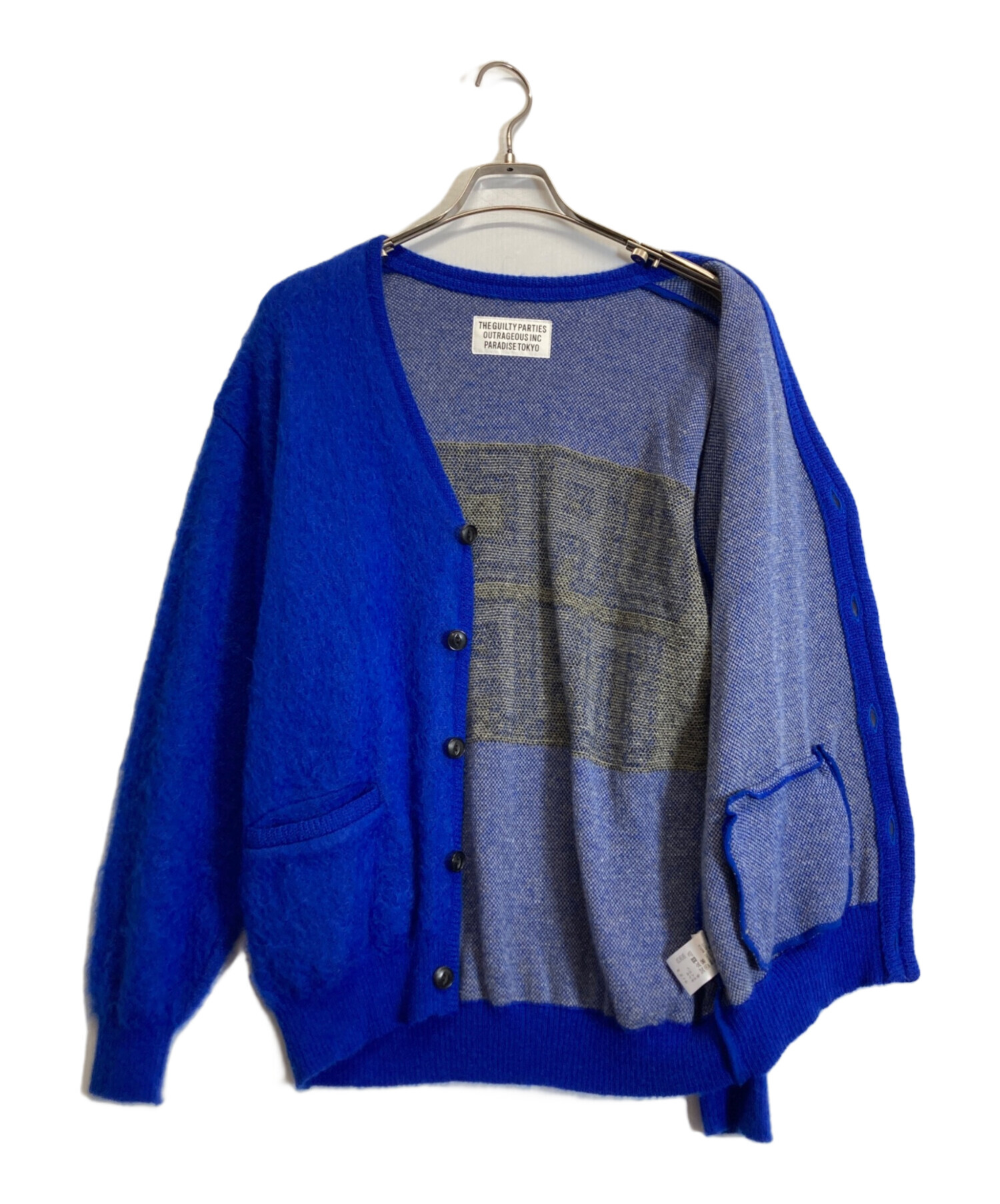 新品未使用！WACKOMARIA MOHAIR CARDIGAN 22ss 中古・古着通販】WACKO MARIA (ワコマリア) LOGO MOHAIR CARDIGAN