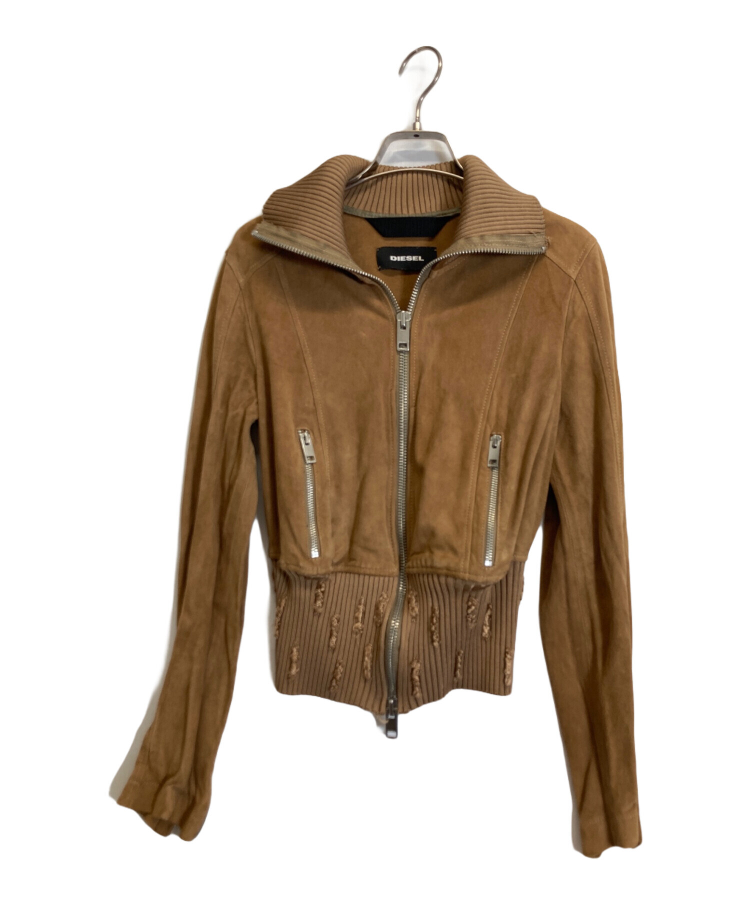 中古・古着通販】DIESEL (ディーゼル) ジャケット ブラウン サイズ:XS 