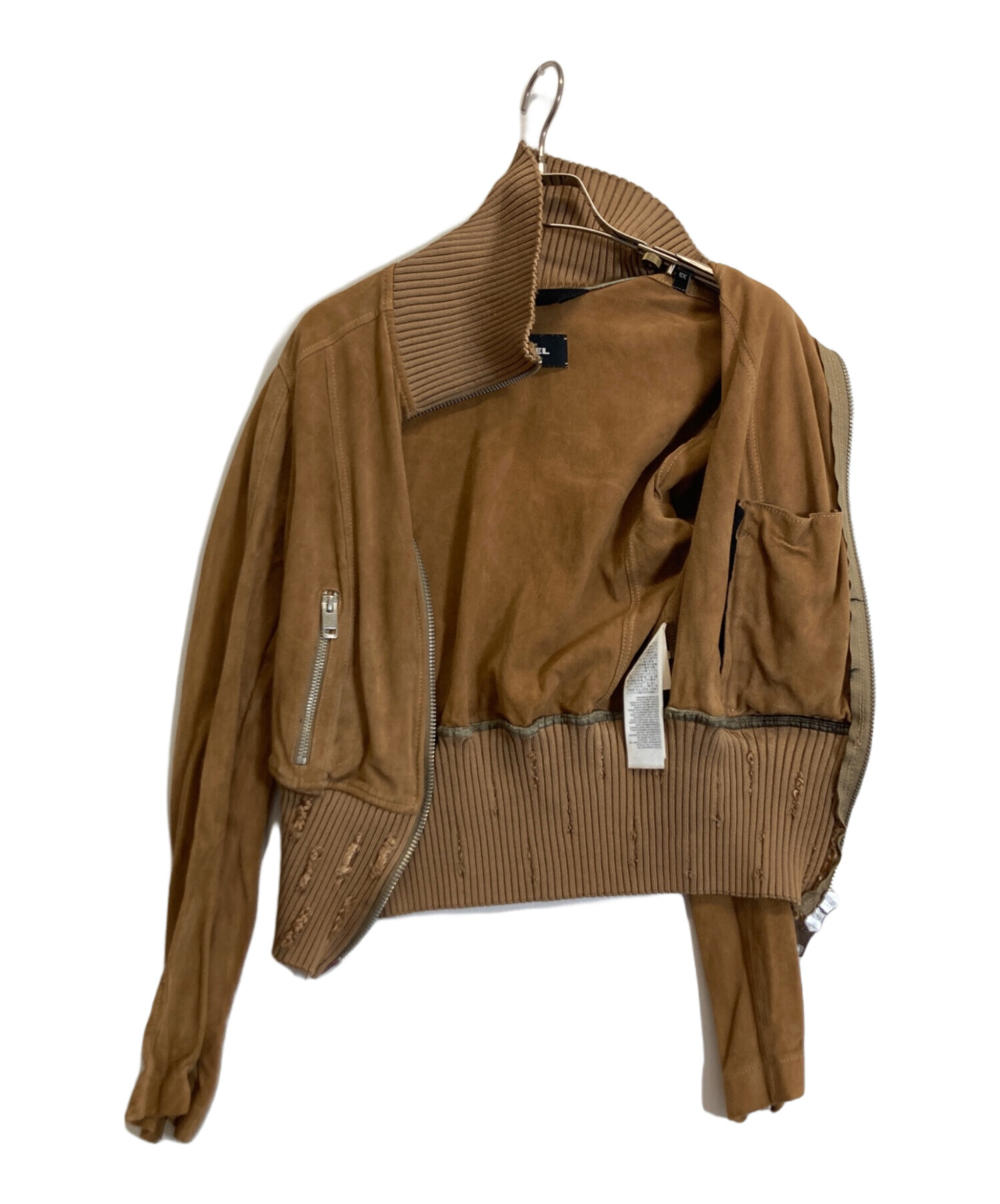 中古・古着通販】DIESEL (ディーゼル) ジャケット ブラウン サイズ:XS
