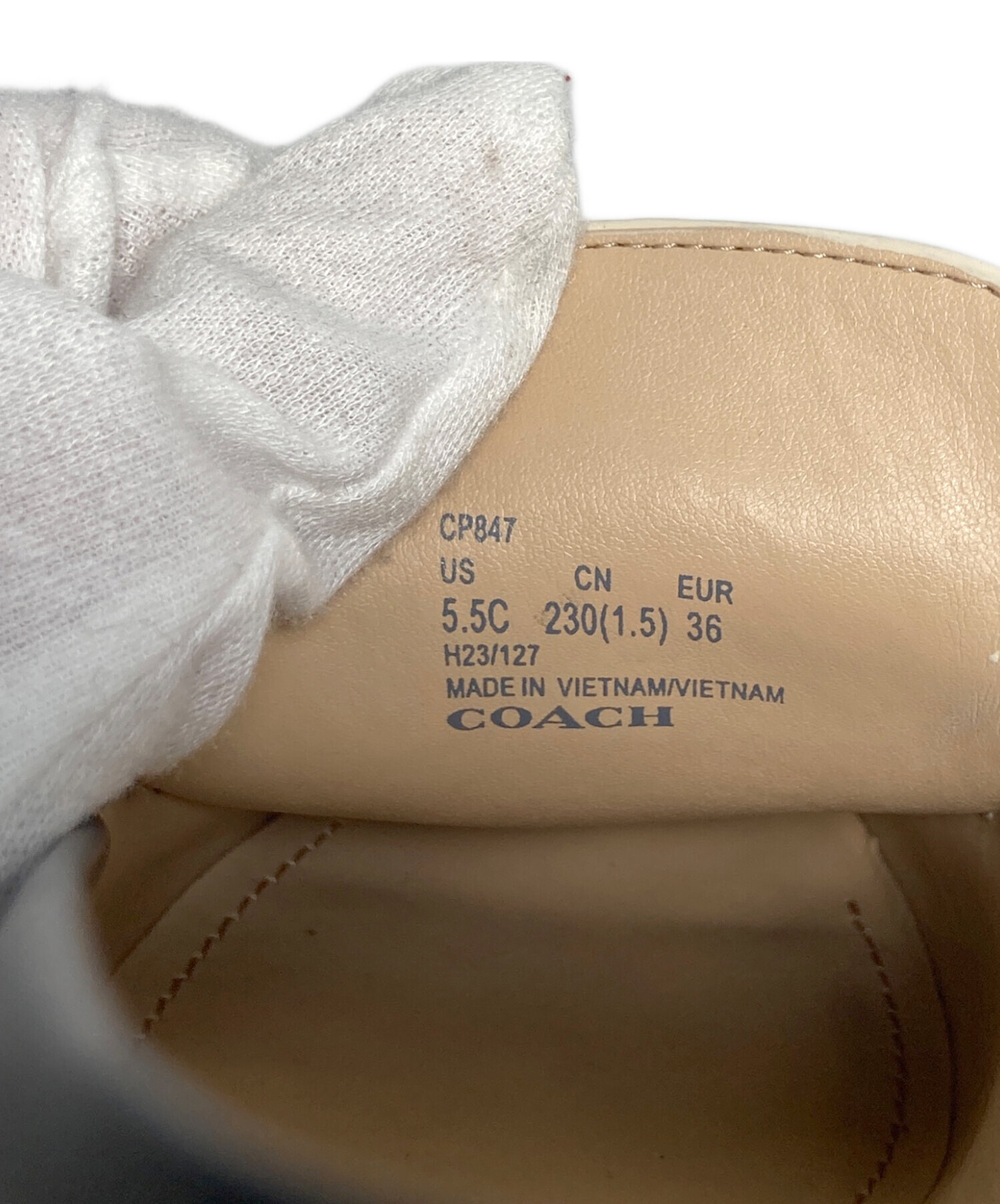 中古・古着通販】COACH (コーチ) ローファー ブラック サイズ:23 