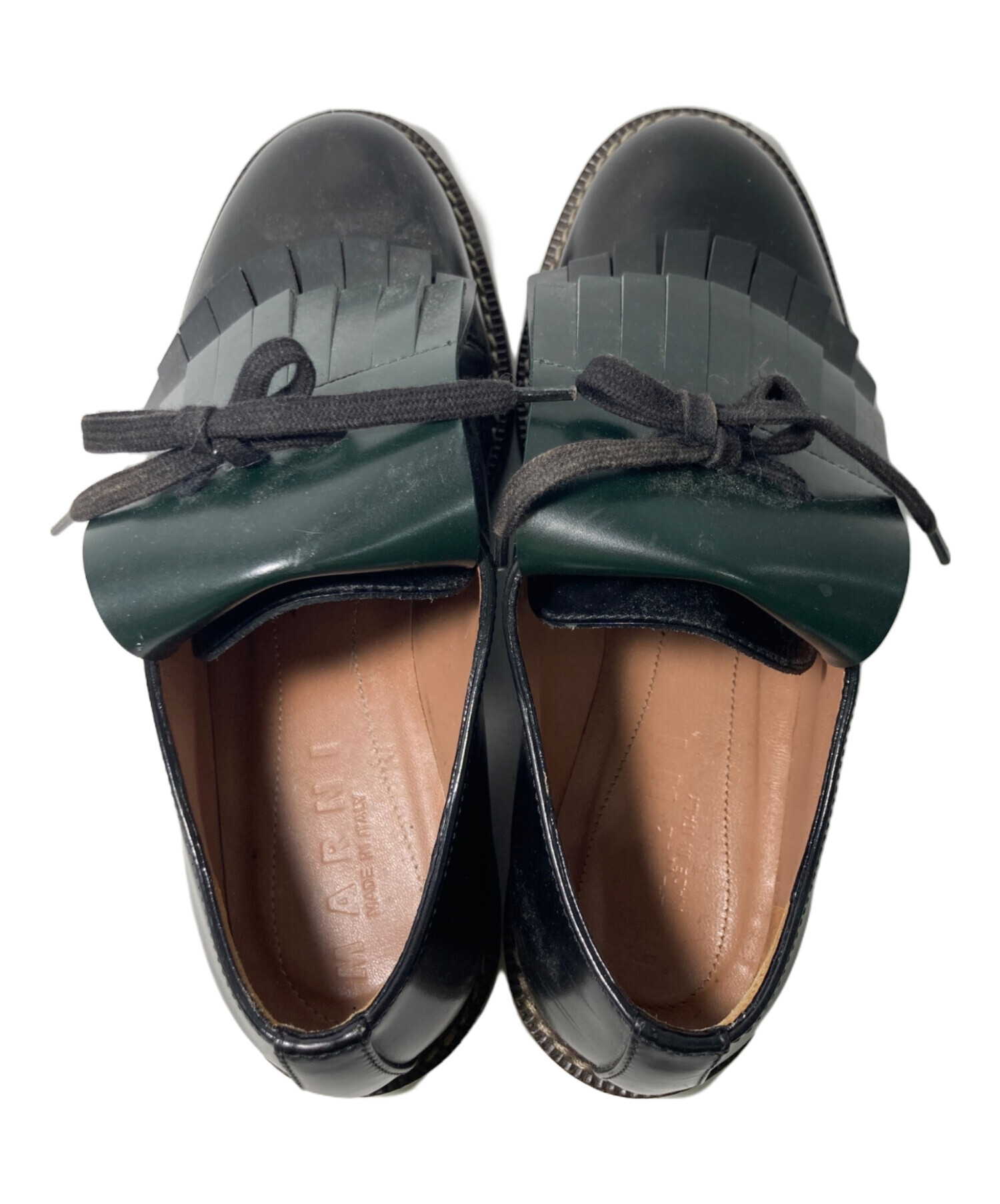 中古・古着通販】MARNI (マルニ) フリンジローファー グリーン サイズ