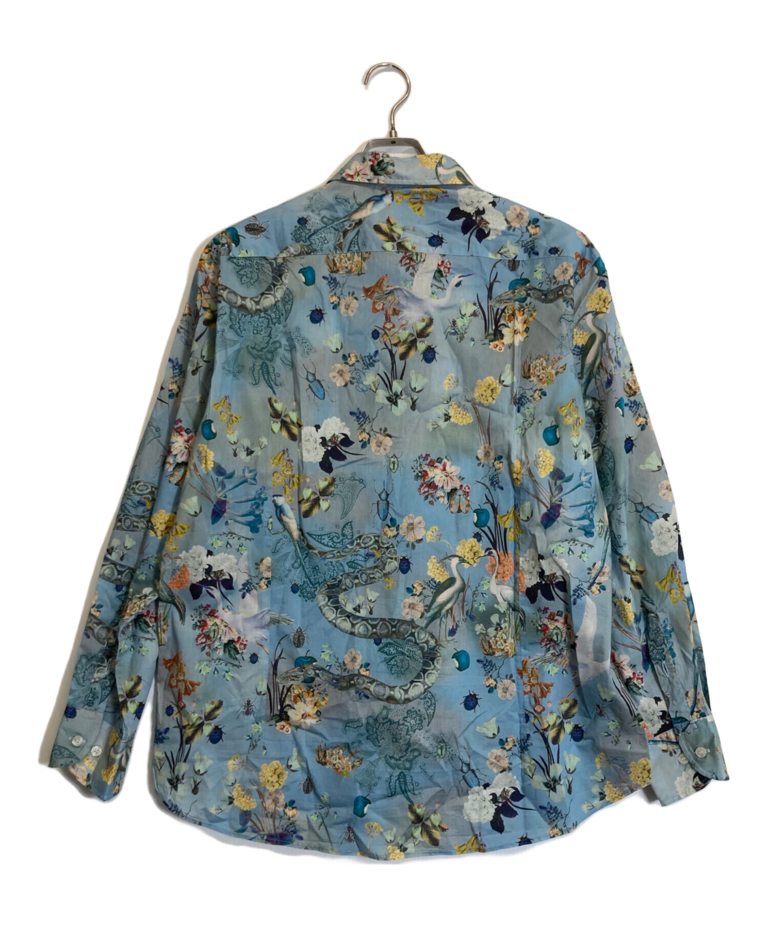 中古・古着通販】ETRO (エトロ) 花柄シャツ ブルー サイズ:XL 