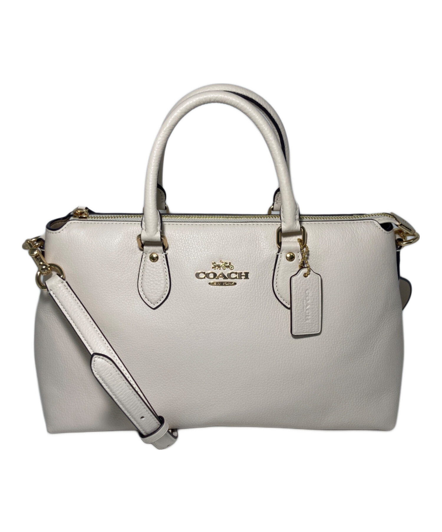 中古・古着通販】COACH (コーチ) 2WAYバッグ ホワイト｜ブランド・古着