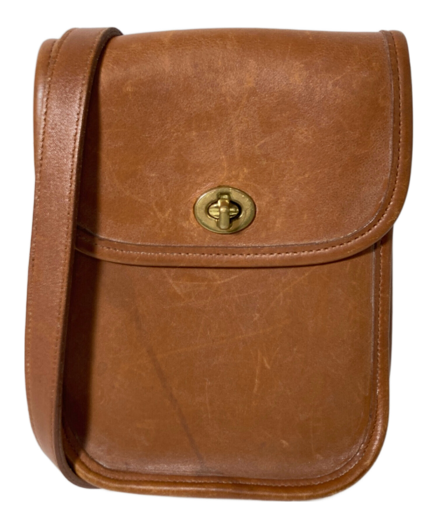 中古・古着通販】COACH (コーチ) ショルダーバッグ ブラウン｜ブランド