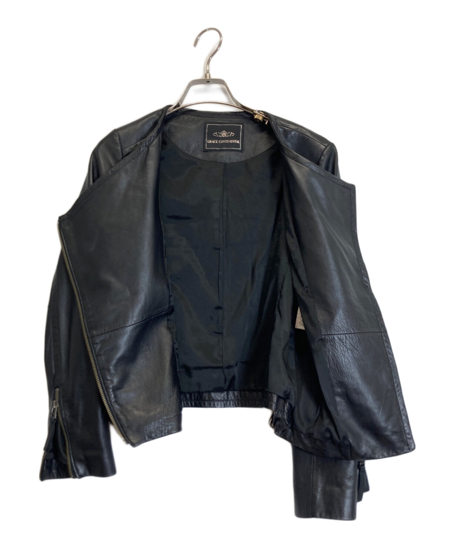 新品未使用【グレースコンチネンタル】ラムライダースジャケット　ブラウン36 GRACE CONTINENTAL（ライダースジャケット）のフリマアイテム一覧