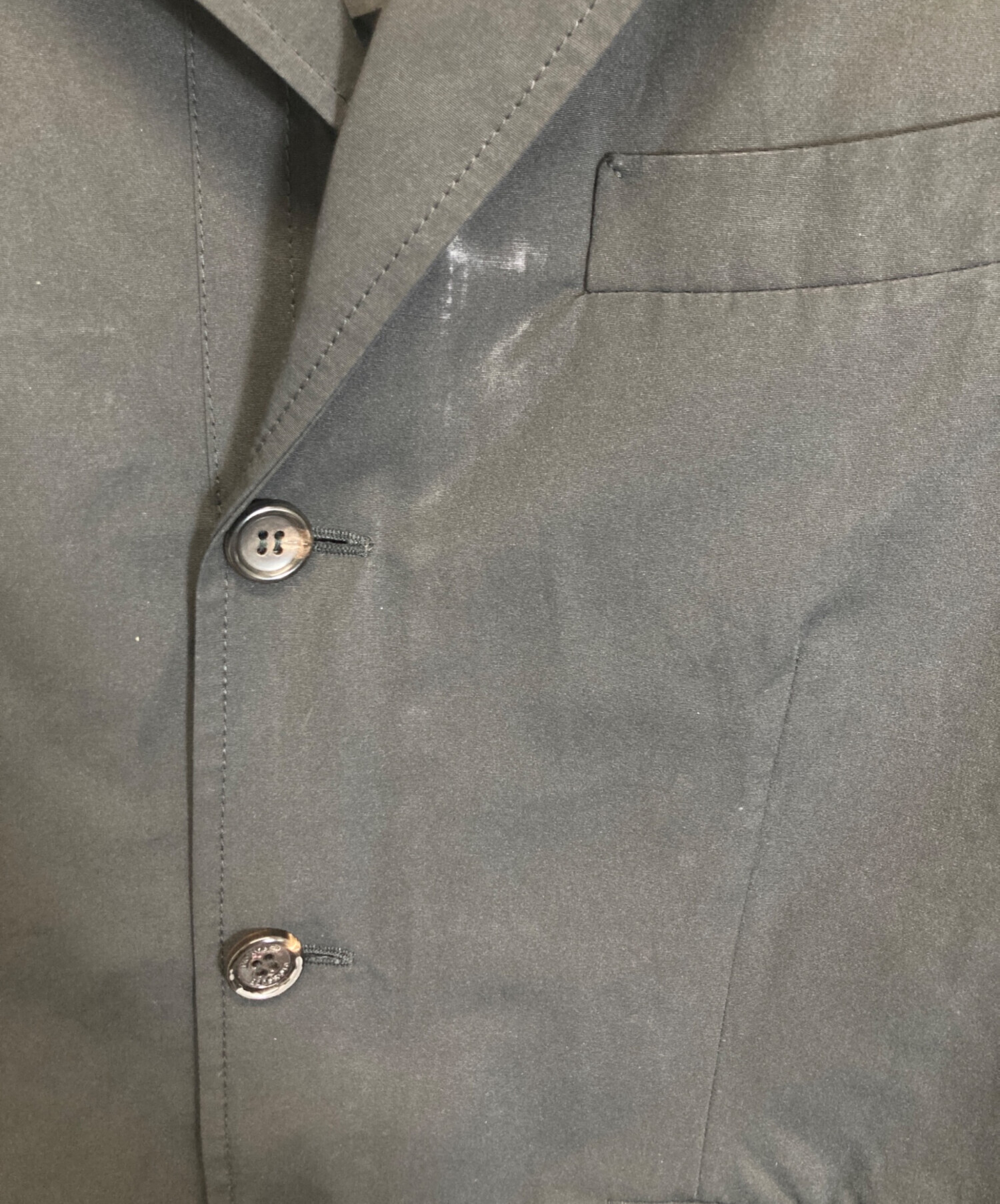 MONCLER ブラックテーラードジャケット 中古・古着通販】MONCLER (モンクレール) テーラードジャケット