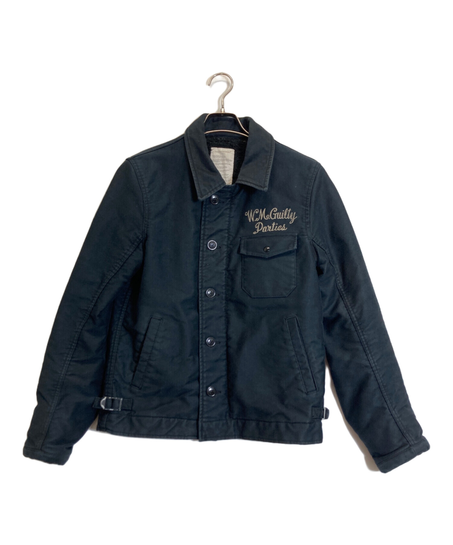 ワコマリア　waco maria デッキジャケット　Sサイズ ブラック 中古・古着通販】WACKO MARIA (ワコマリア) デッキジャケット ブラック