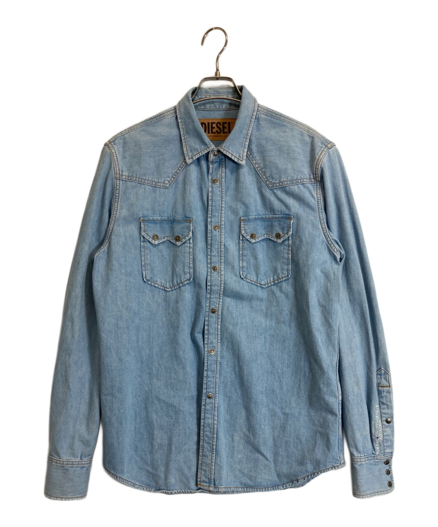 中古・古着通販】DIESEL (ディーゼル) デニムシャツ インディゴ サイズ 