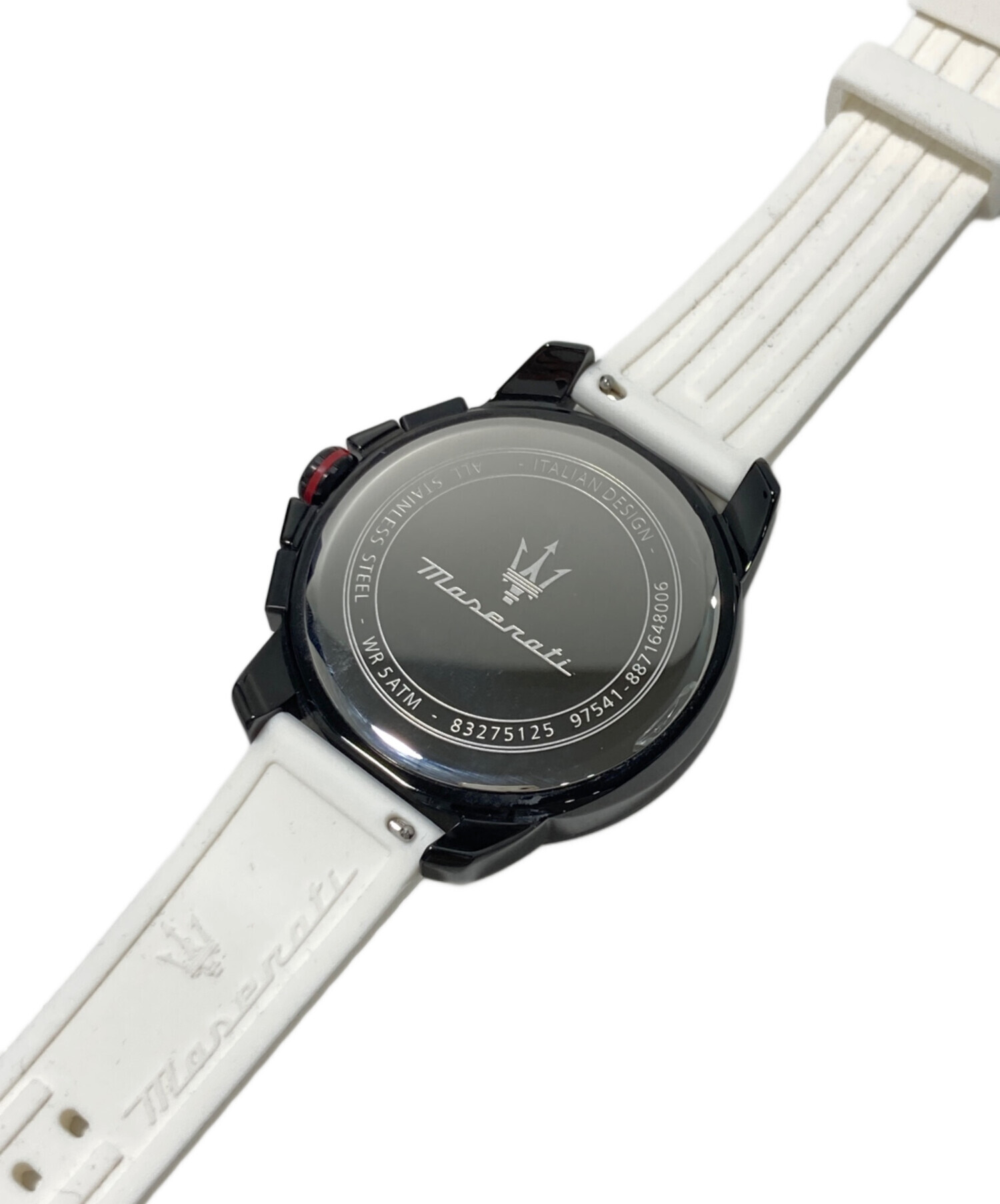 【中古】 ビジネスマンの時間革命 中古・古着通販】maserati (マセラティ) 腕時計 ブラック｜ブランド
