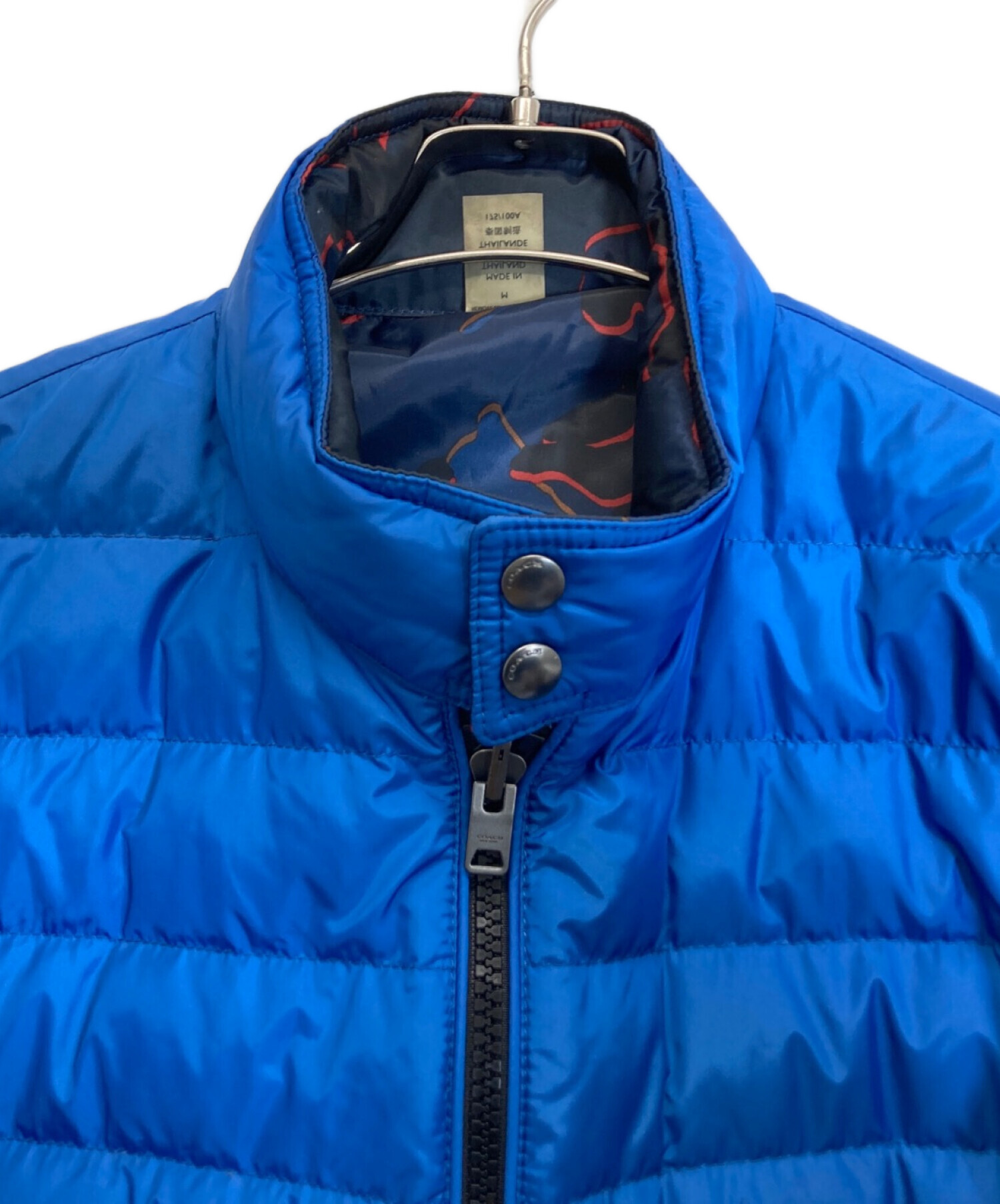 中古・古着通販】COACH (コーチ) リバーシブルダウンジャケット ブルー