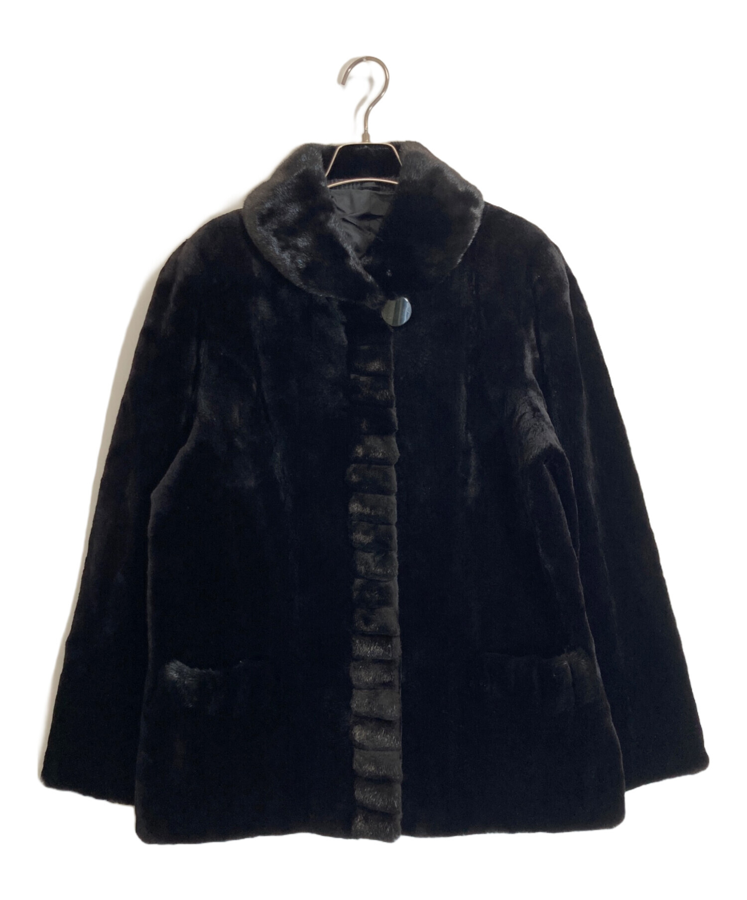 中古・古着通販】SAGA MINK (サガミンク) ジャケット ブラック サイズ