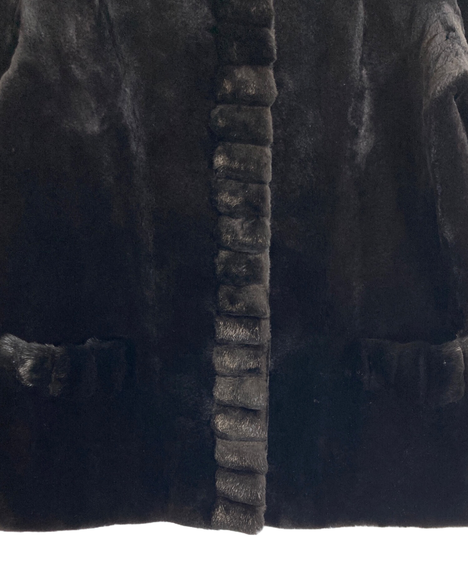 中古・古着通販】SAGA MINK (サガミンク) ジャケット ブラック サイズ