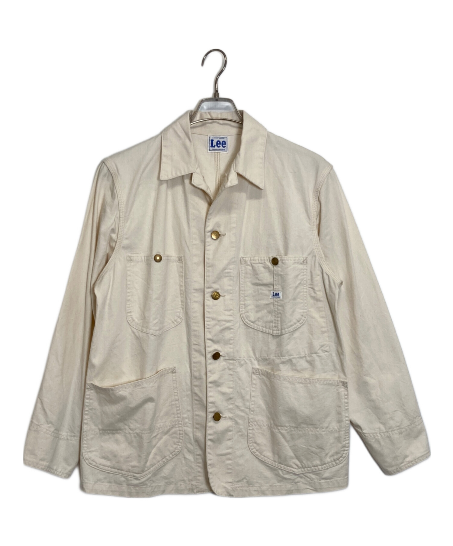 中古・古着通販】LEE (リー) カバーオール ホワイト サイズ:XS