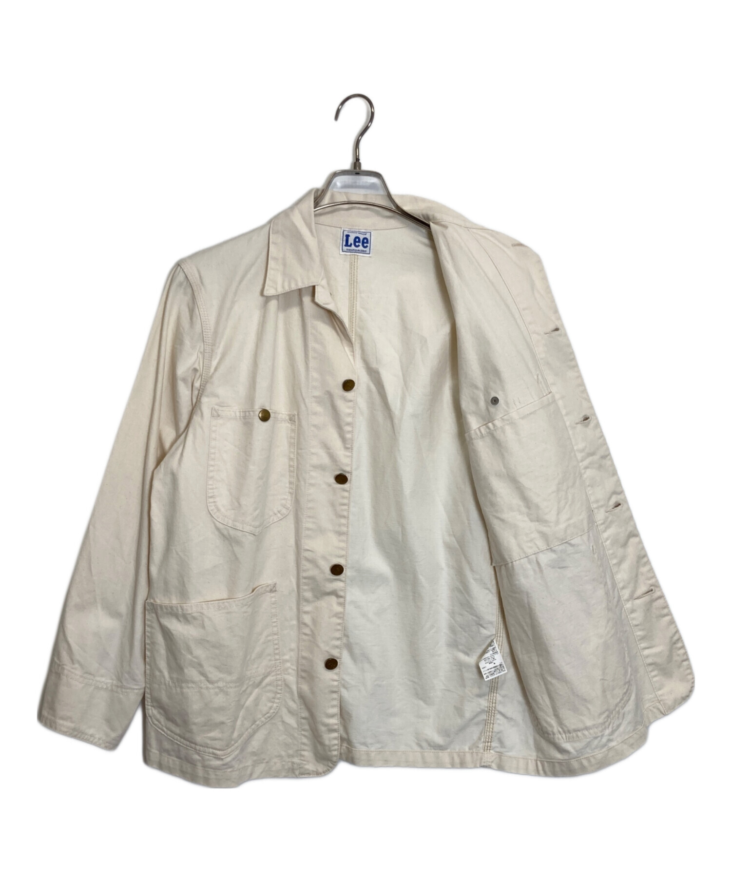 中古・古着通販】LEE (リー) カバーオール ホワイト サイズ:XS