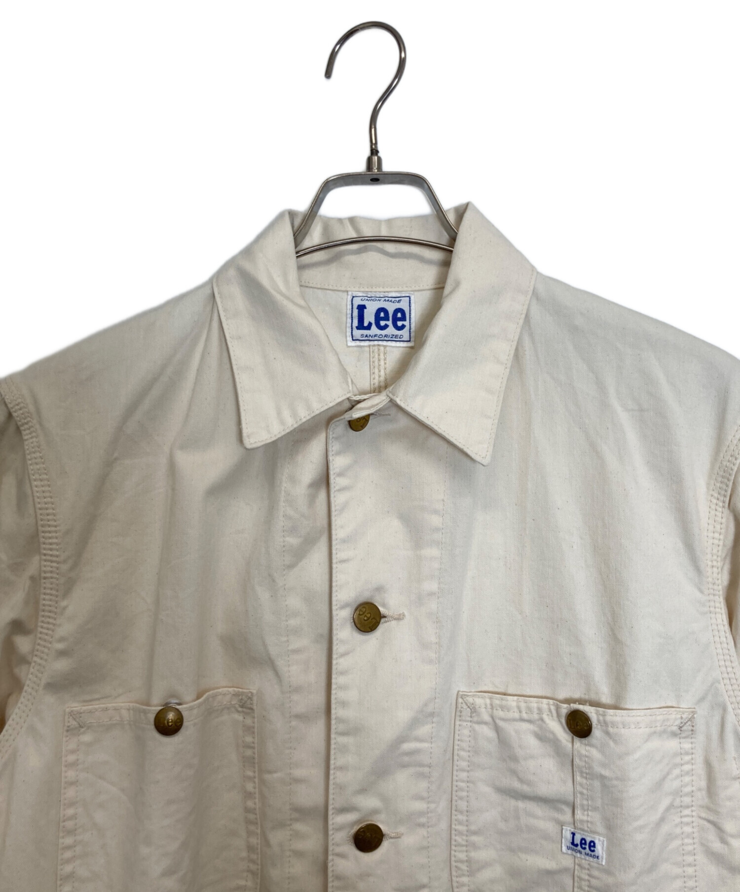 ビンテージ 60s 70s Lee ホワイト カバーオール 36 REGULAR 中古・古着通販】LEE (リー) カバーオール ホワイト サイズ:XS