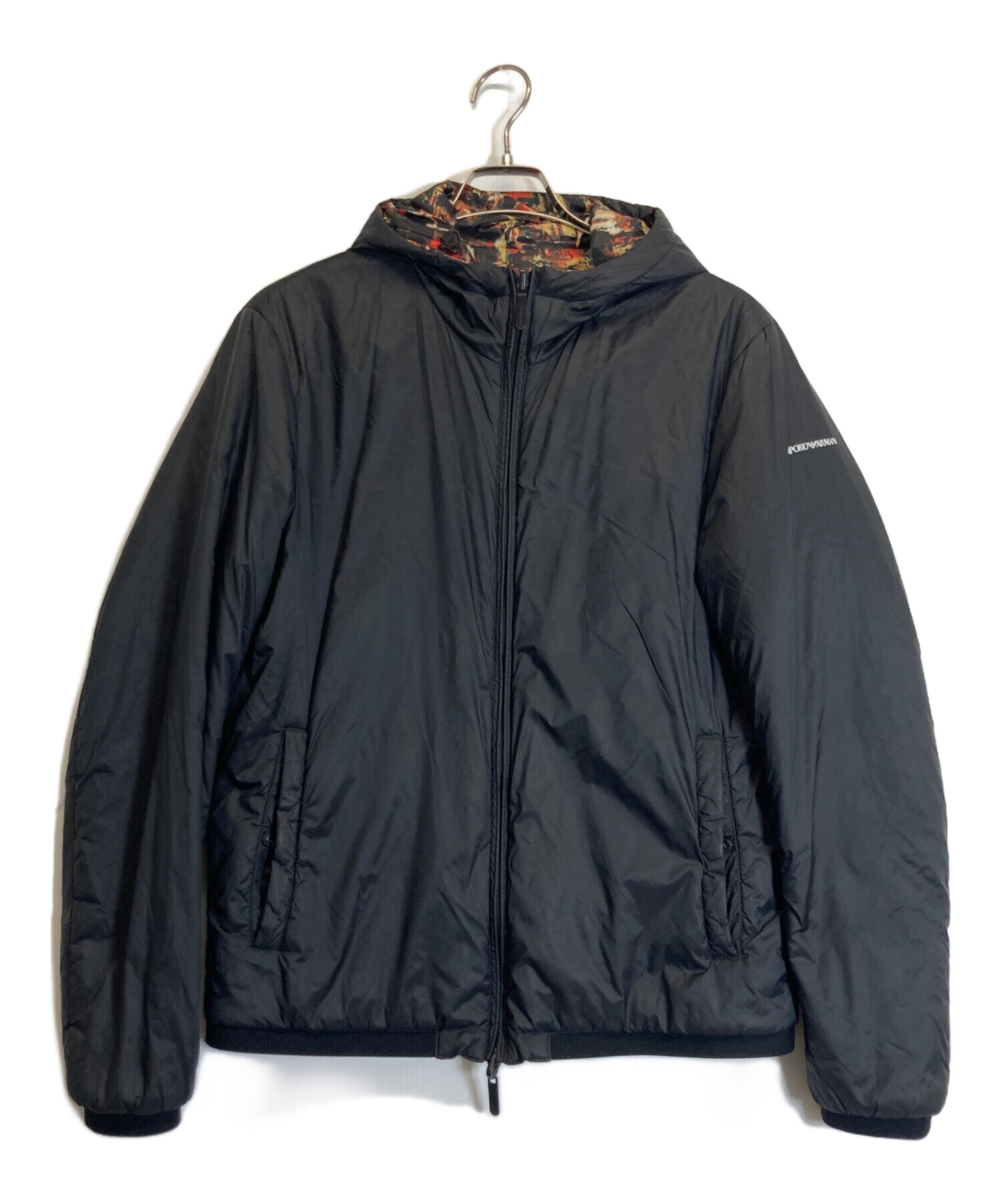 EMPORIO ARMANI 中綿ブルゾン ネイビー サイズ50 中古・古着通販】EMPORIO ARMANI (エンポリオアルマーニ) リバーシブル